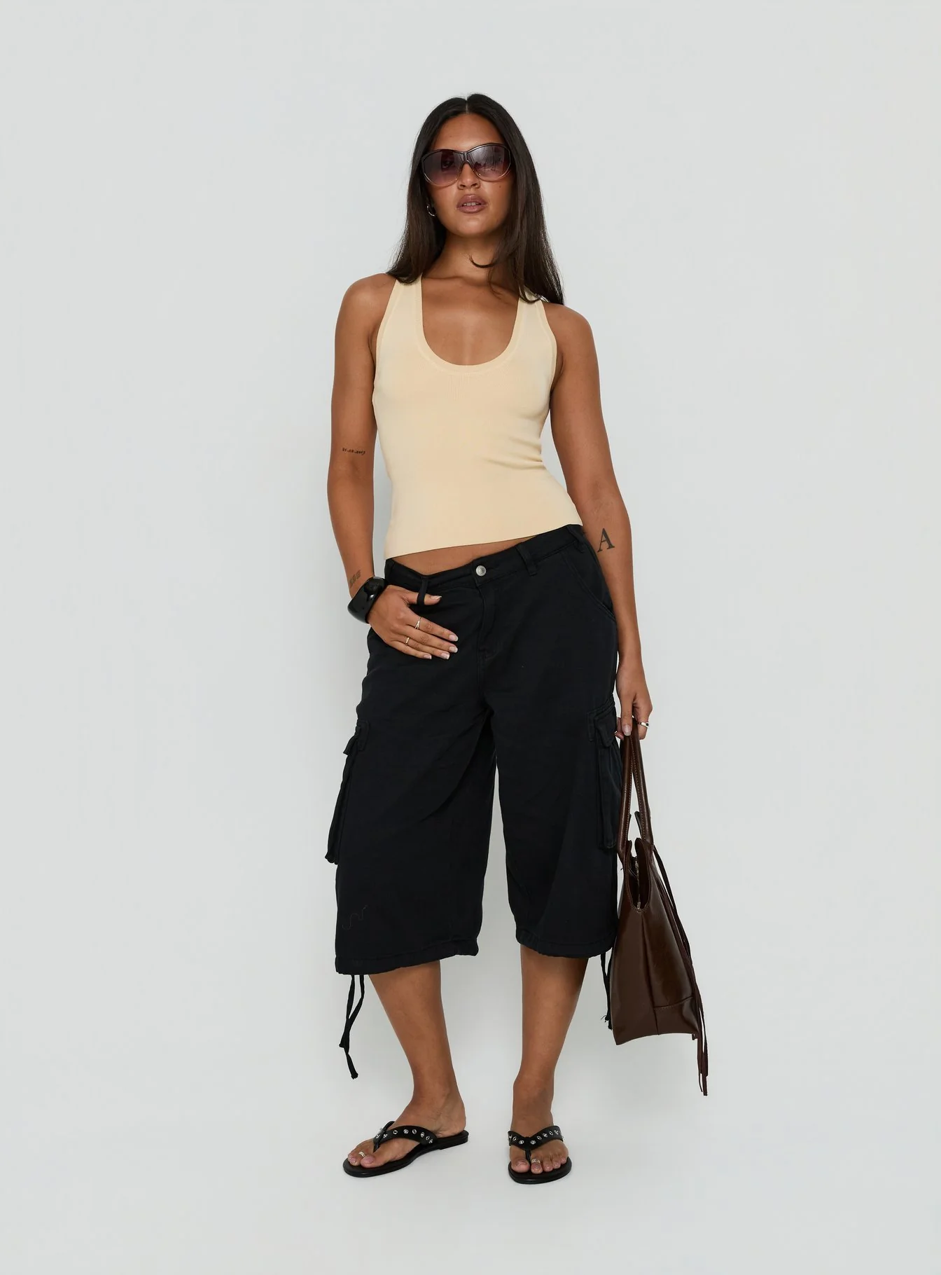Solanah Knit Tank Top Lemon - Image 3