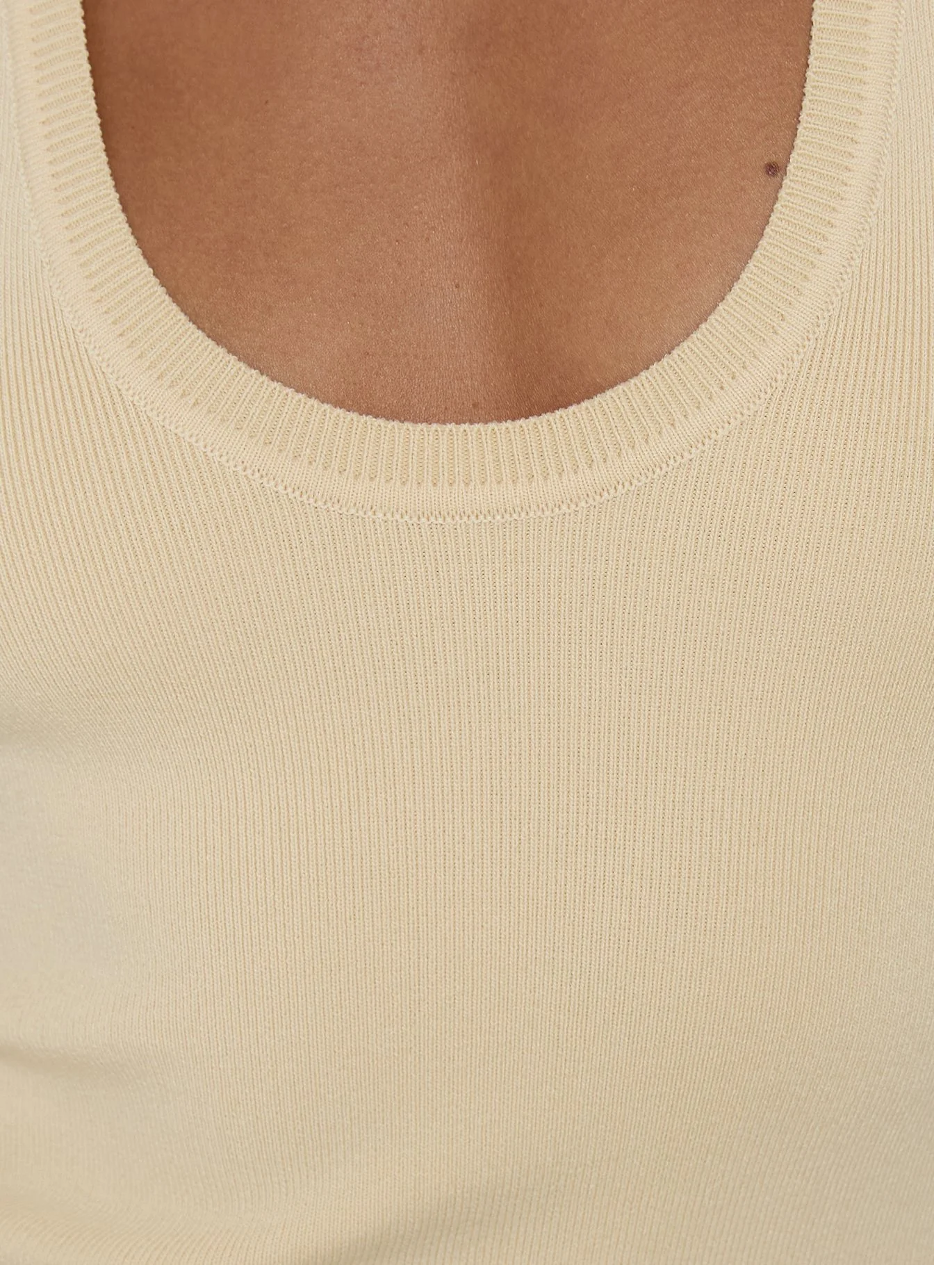 Solanah Knit Tank Top Lemon - Image 6