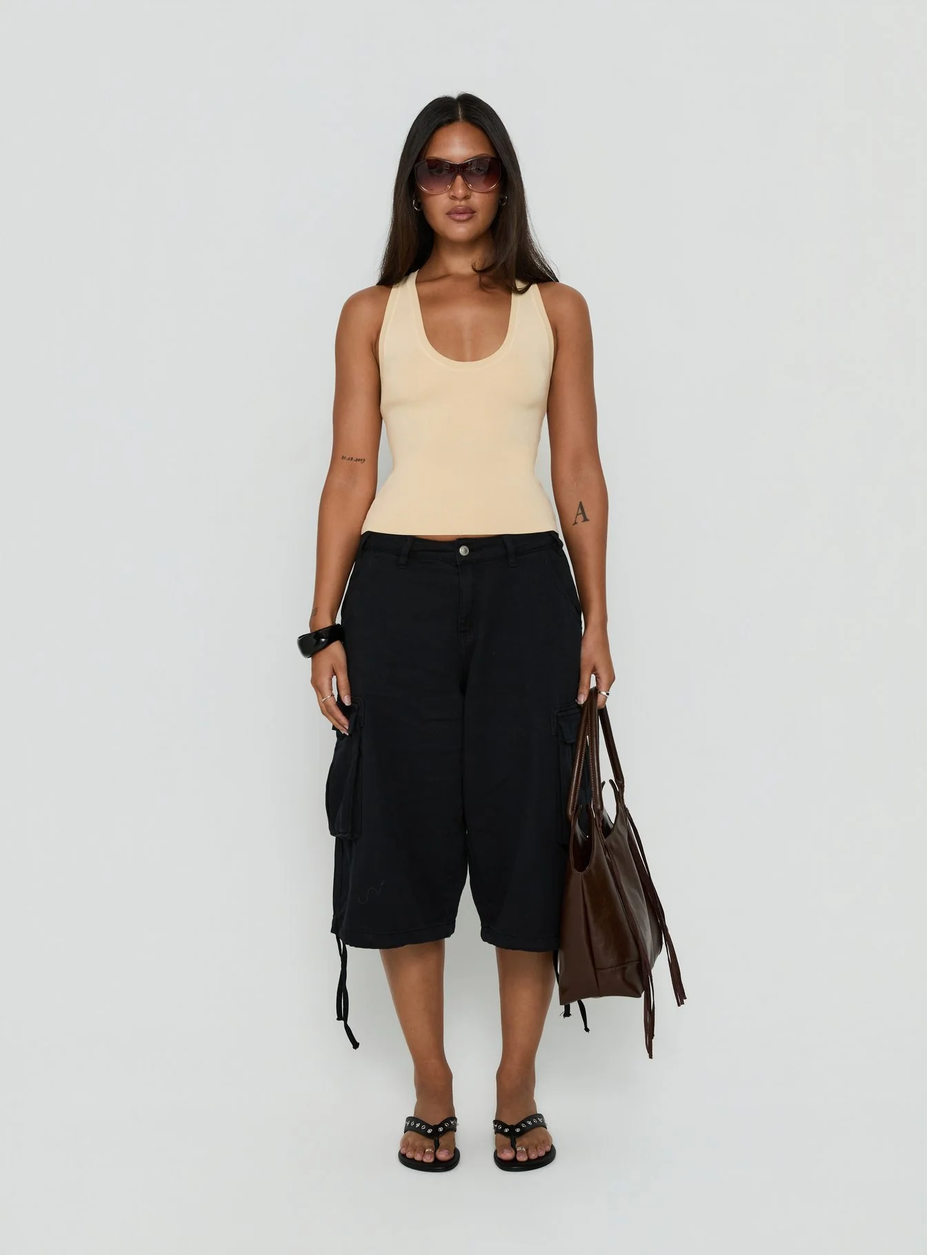 Solanah Knit Tank Top Lemon - Image 7