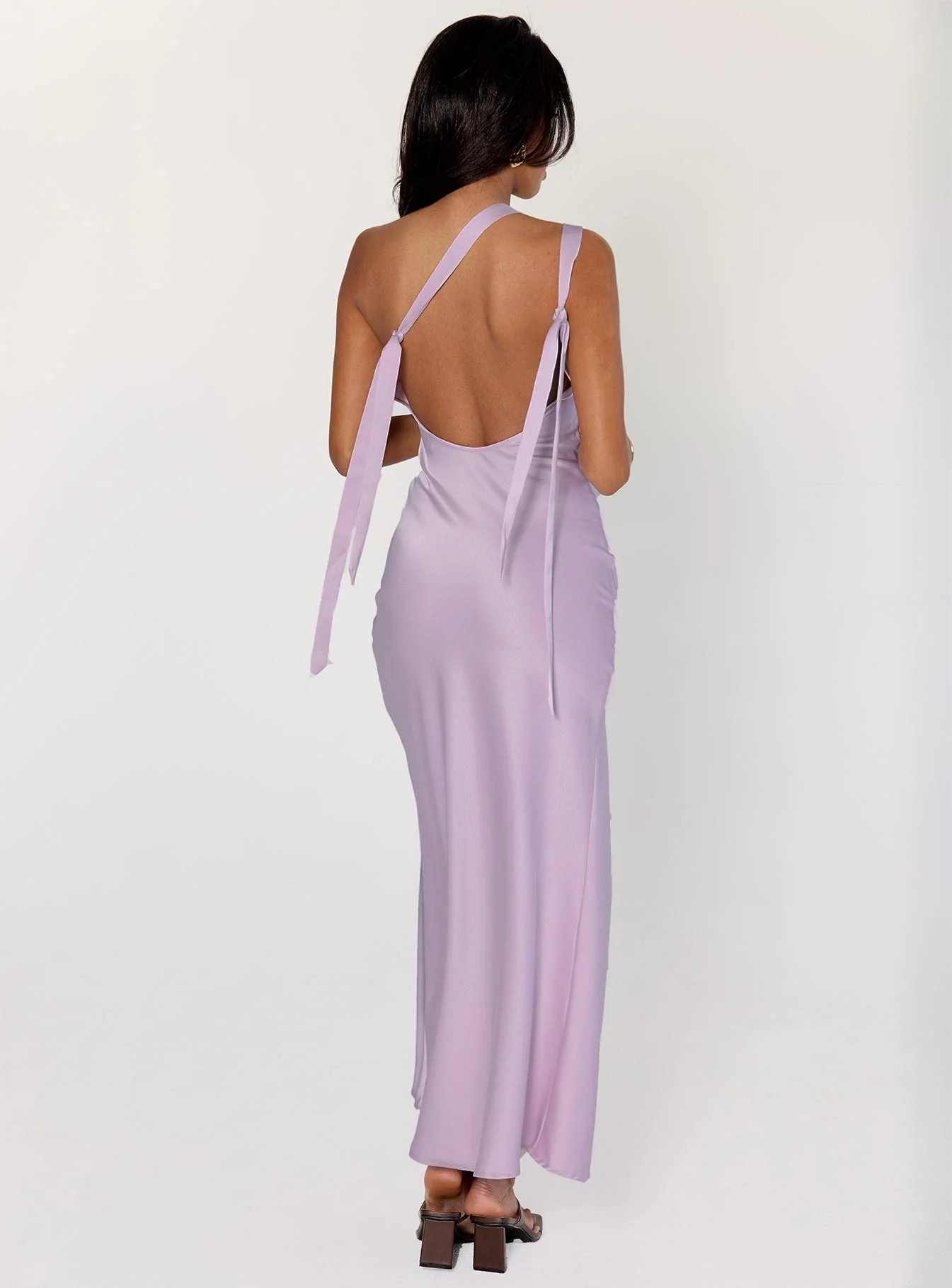 Someone Like You Tie Back Maxi Dress Purple - Image 4