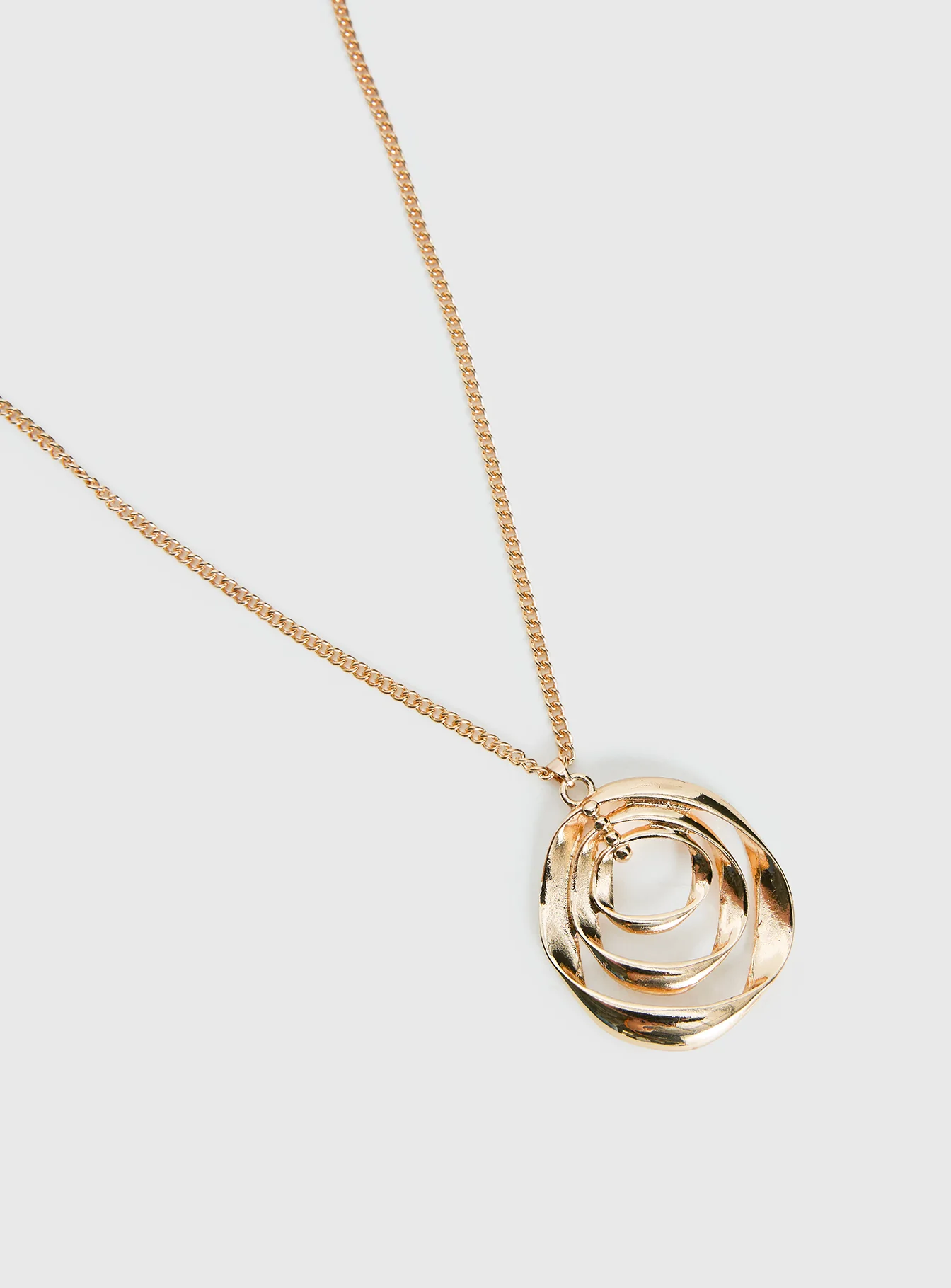 Sonrisa Long Pendant Necklace Gold - Image 3