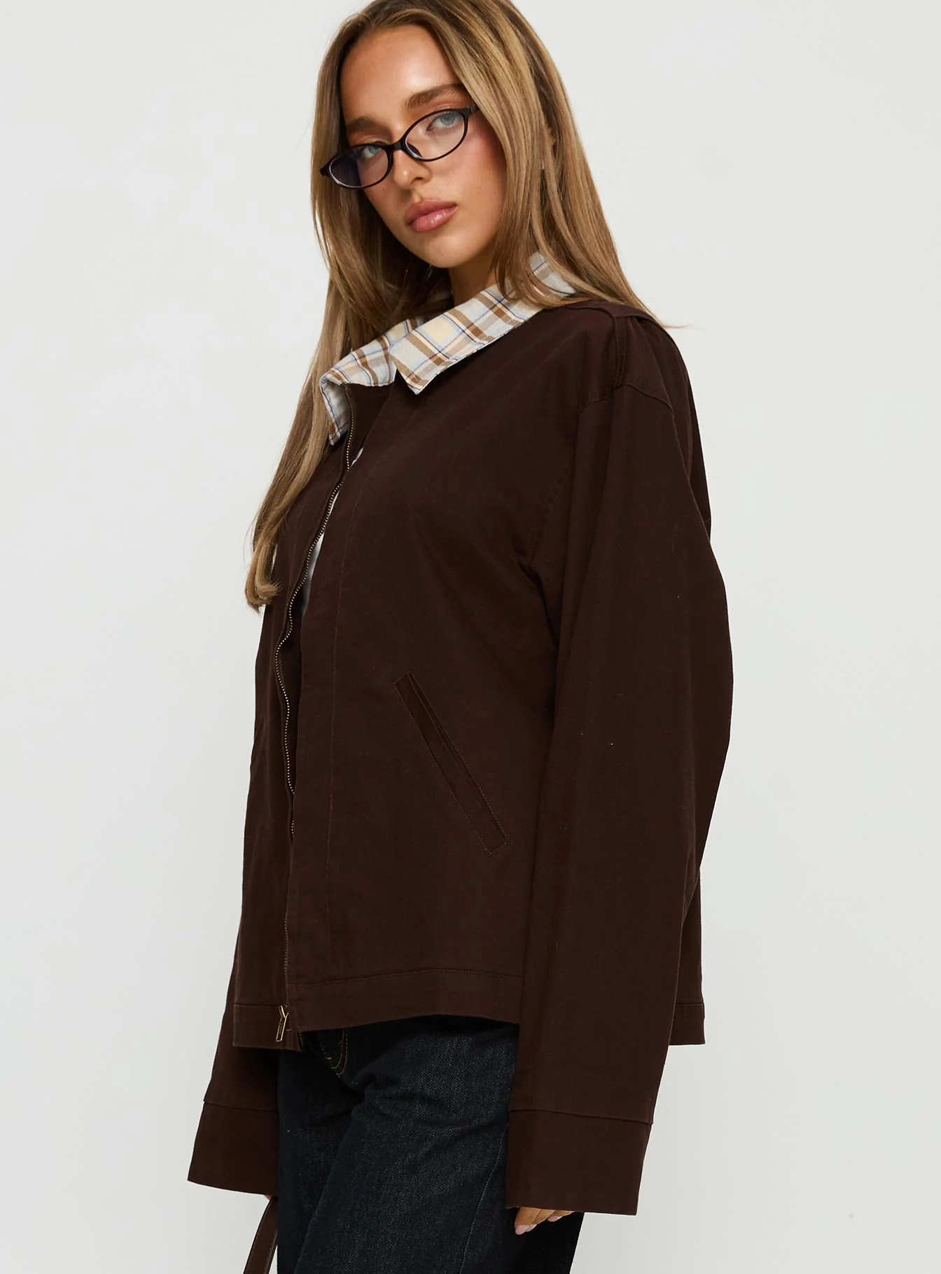 Soraia Workwear Jacket Brown - Image 4