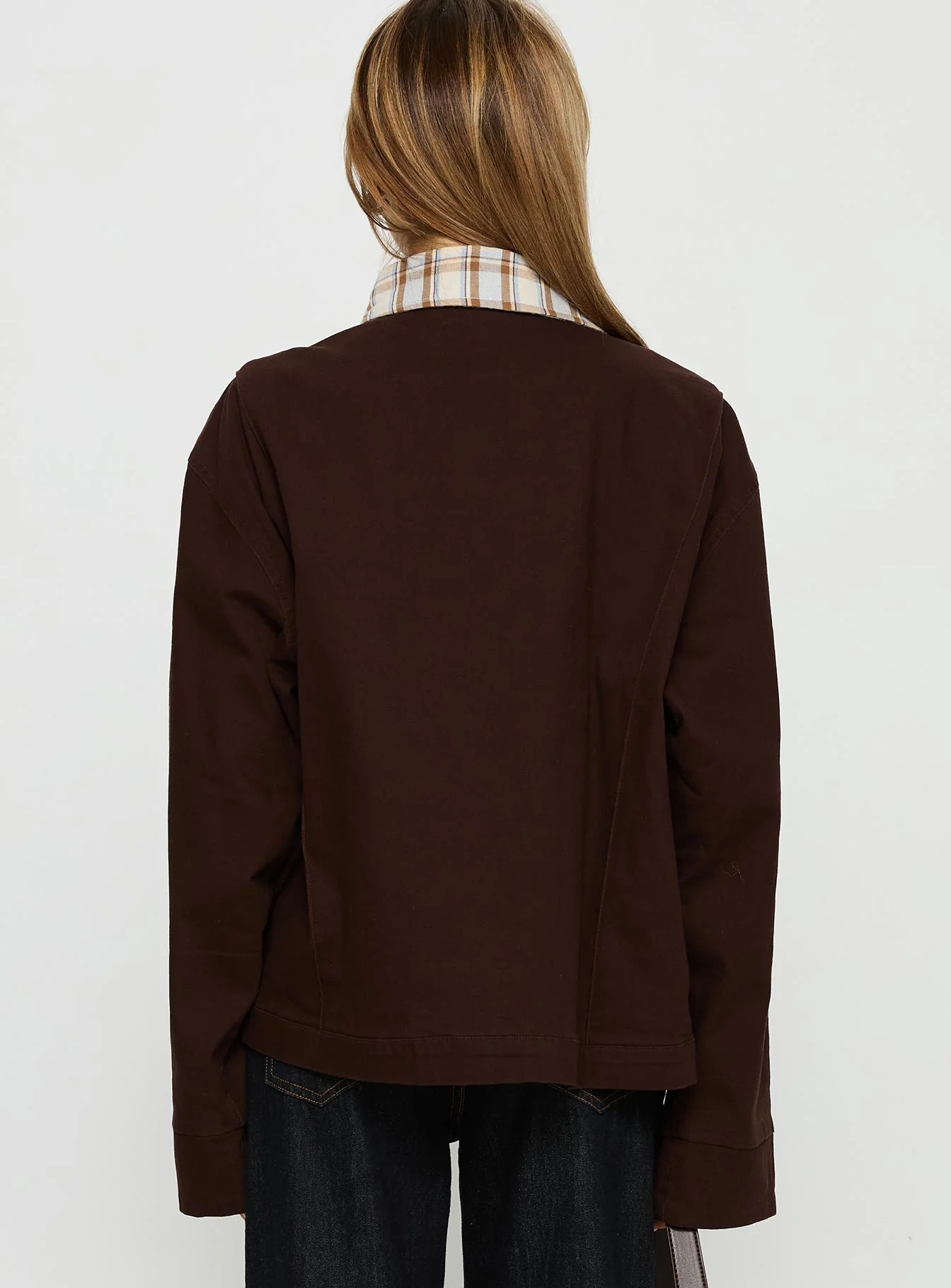 Soraia Workwear Jacket Brown - Image 5