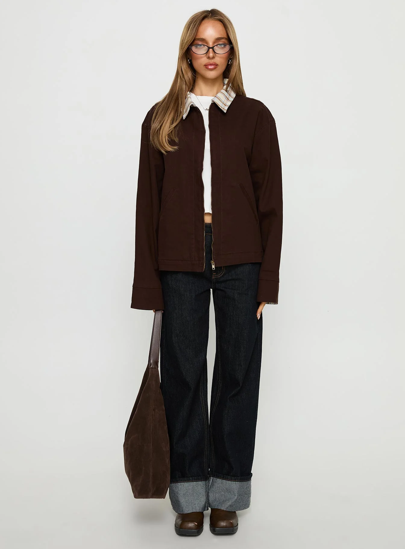 Soraia Workwear Jacket Brown - Image 7