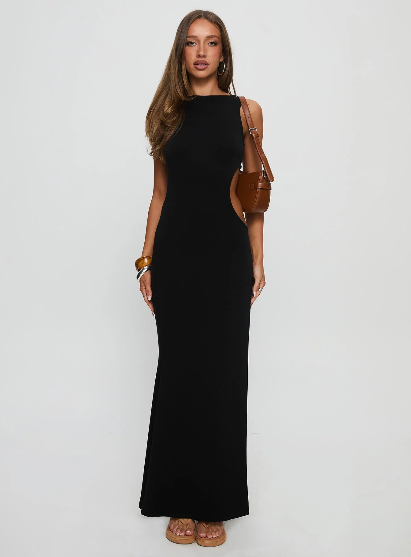 Sorcerer Keyhole Maxi Dress Black - Image 7