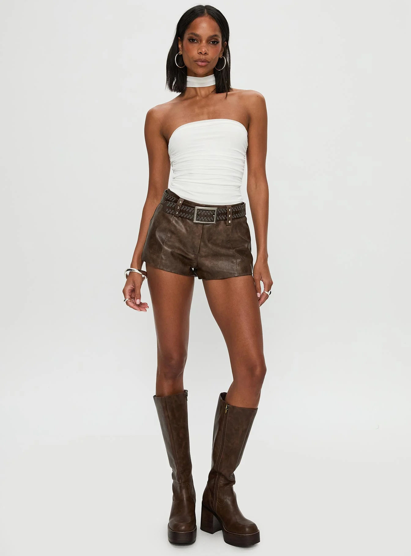 Sorelle Scarf Bodysuit White - Image 3