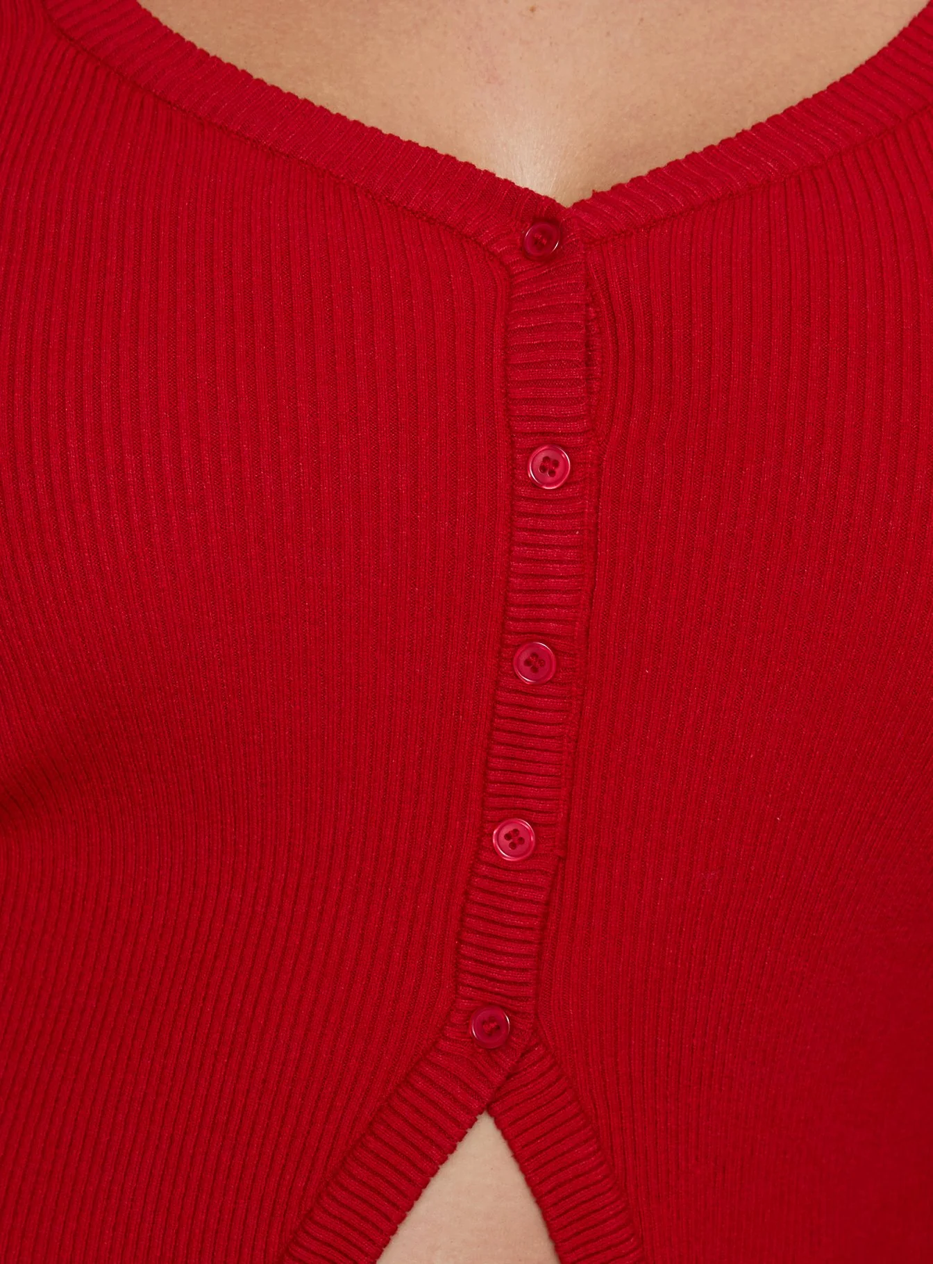 Sorenna Long Sleeve Top Red Curve - Image 5