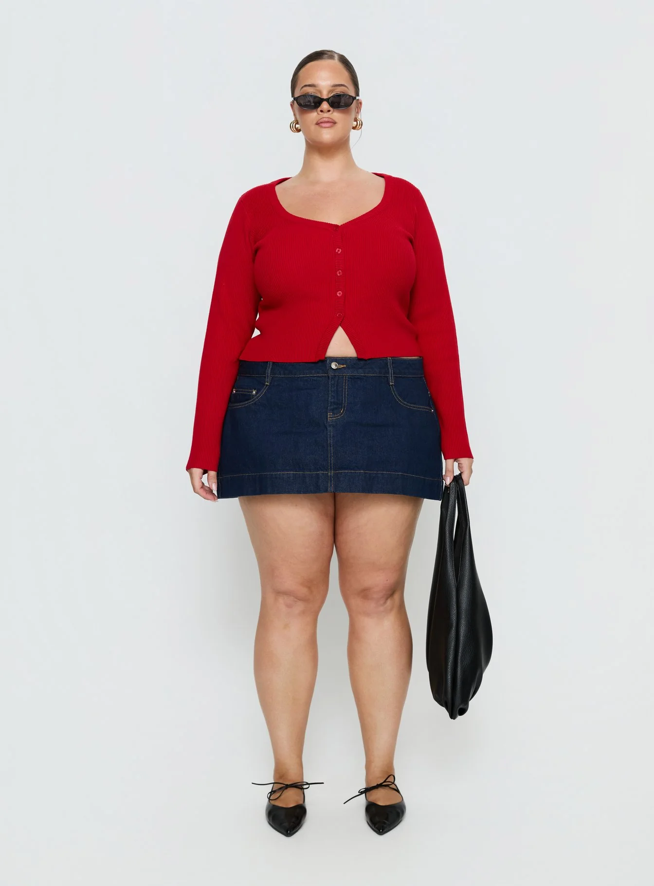 Sorenna Long Sleeve Top Red Curve - Image 6