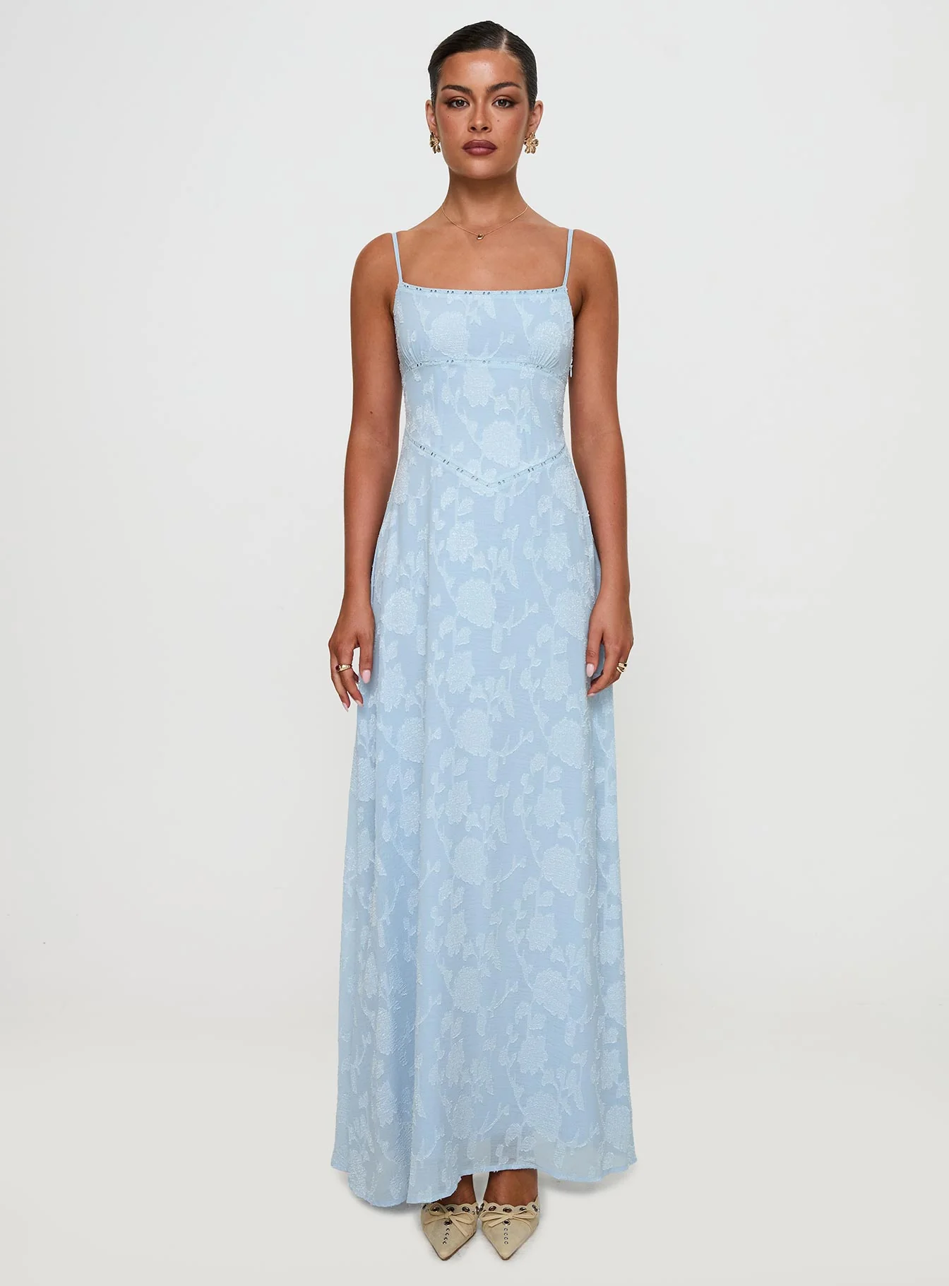 South Of France Maxi Dress Blue - Image 7