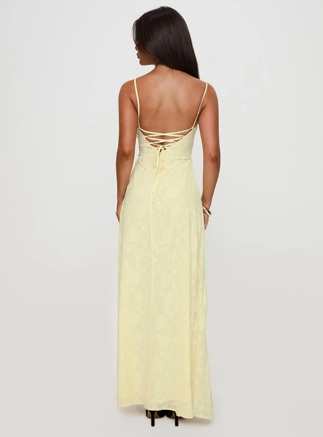 South Of France Maxi Dress Yellow - Image 4