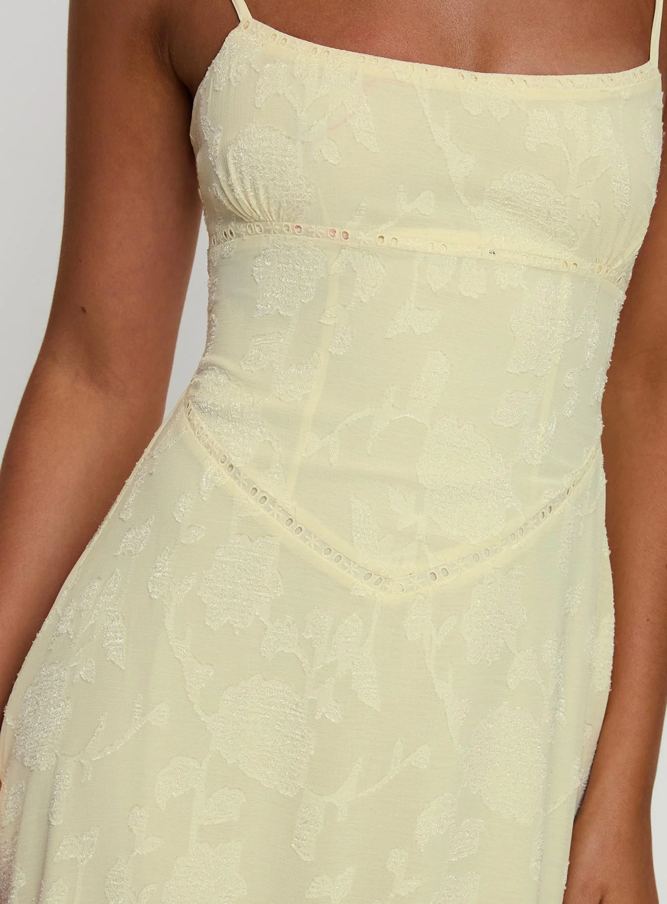 South Of France Maxi Dress Yellow - Image 5