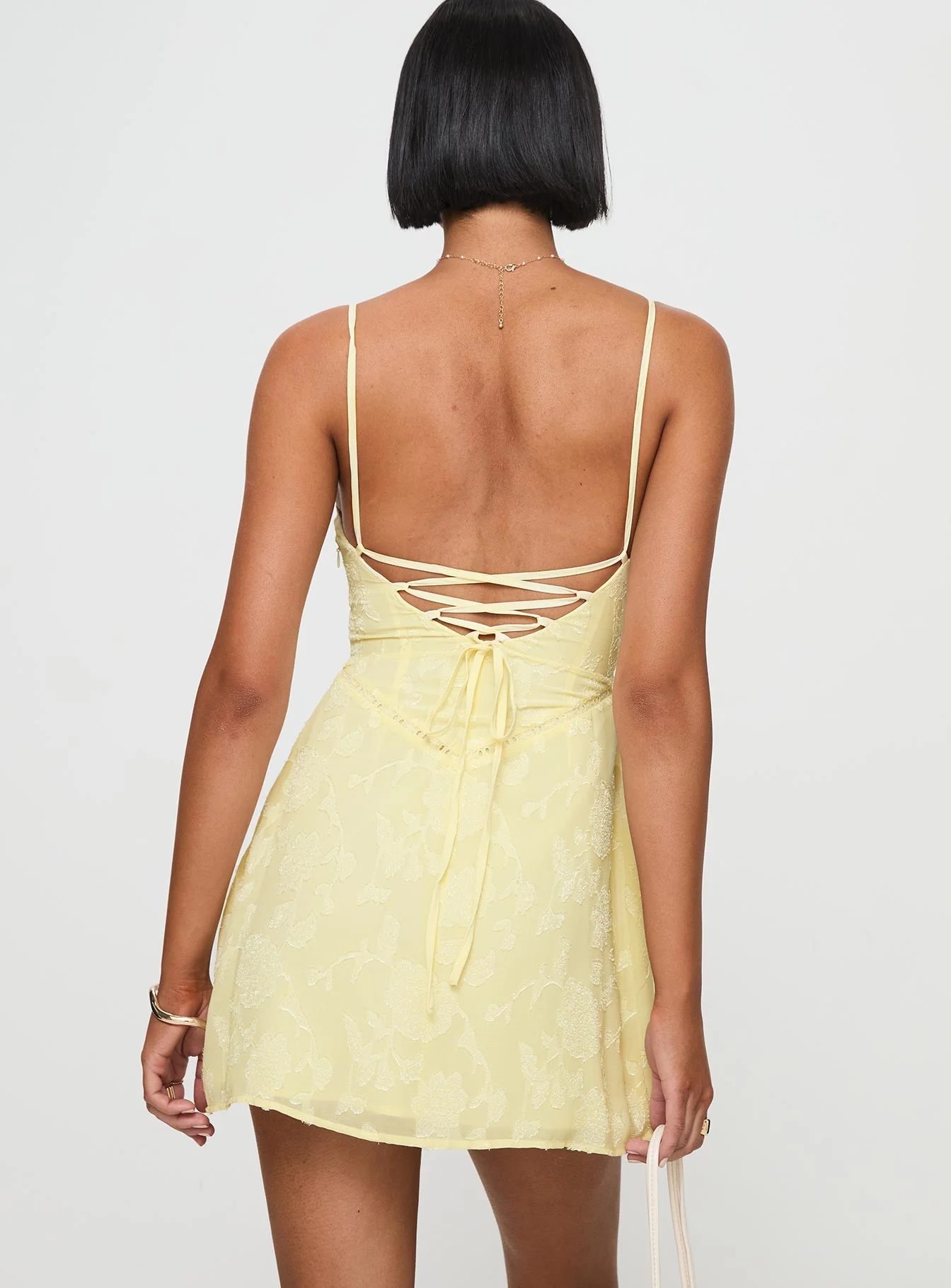 South Of France Mini Dress Yellow - Image 5