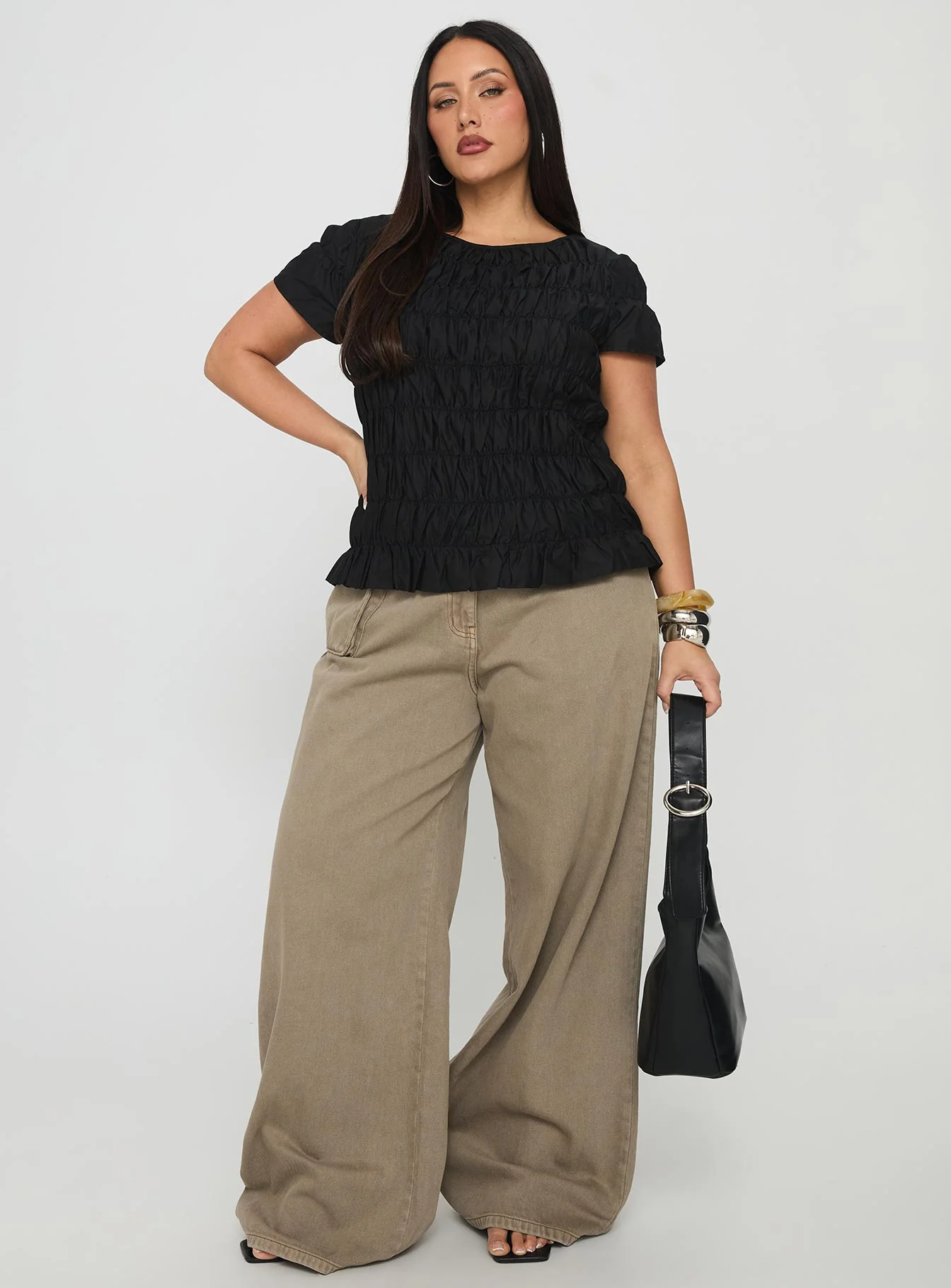 Spoiler Alert Ruched Top Black Curve - Image 2