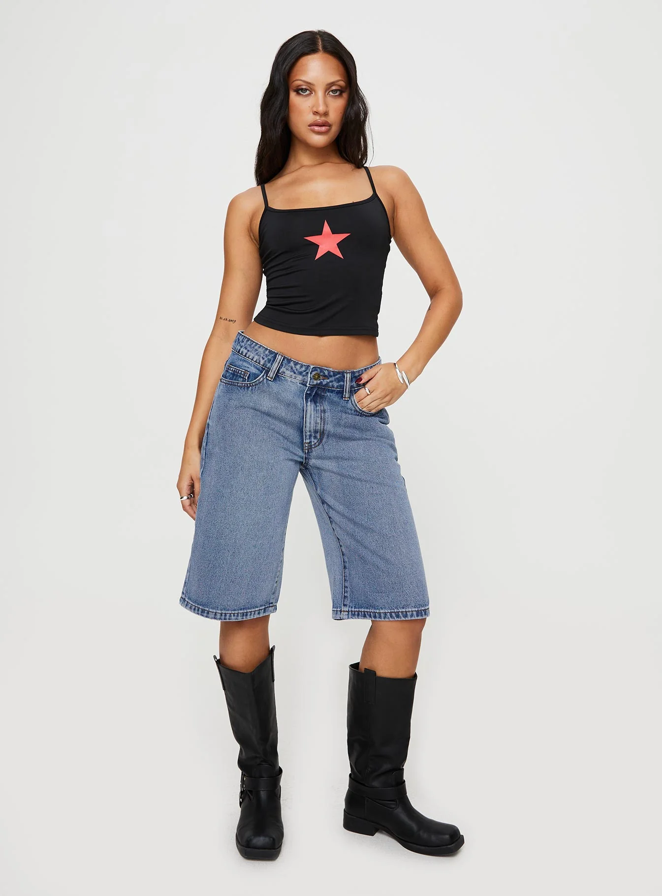 Star Girl Cami Black - Image 3