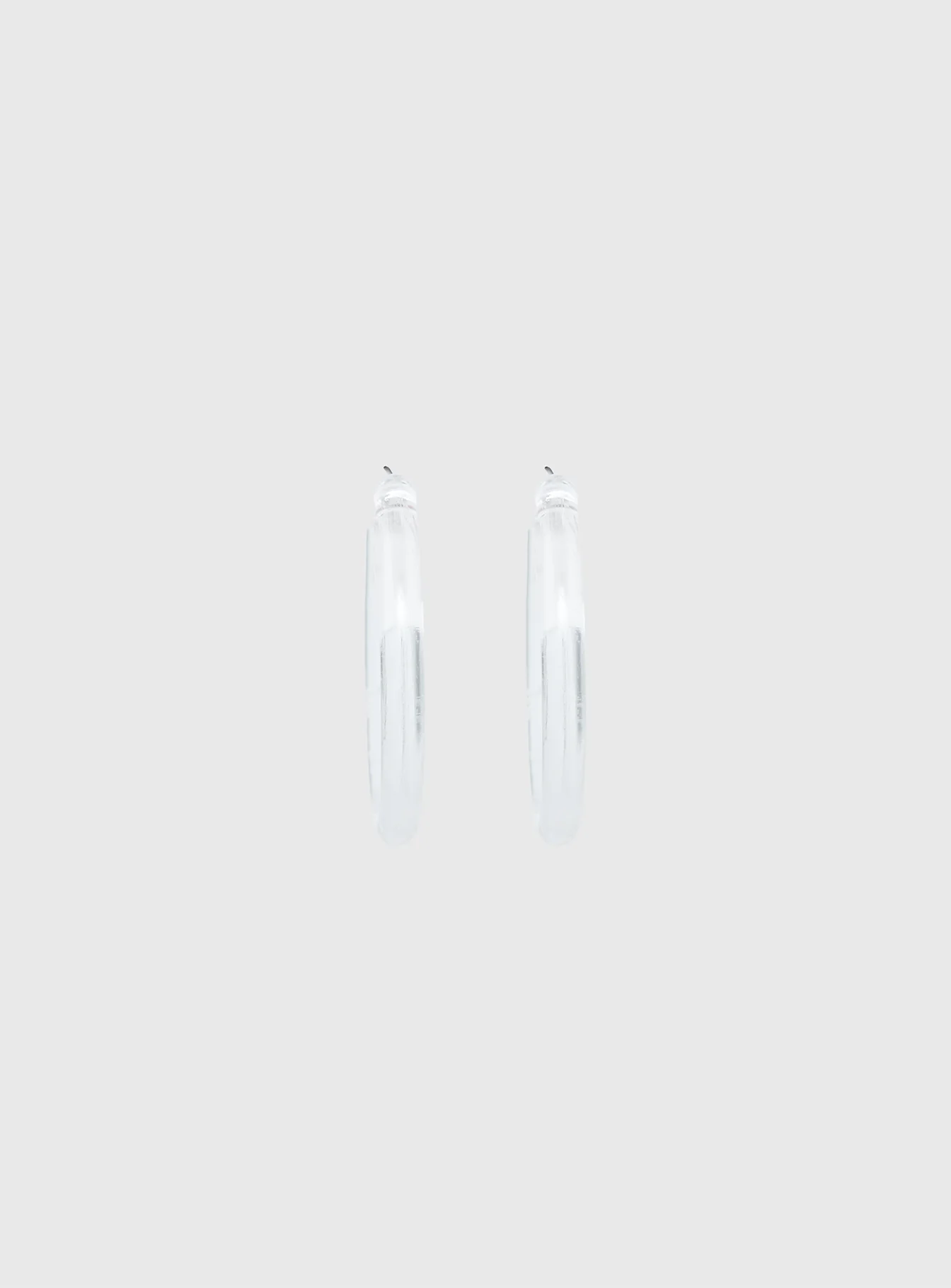 Stars Shine Hoop Earrings Clear - Image 2