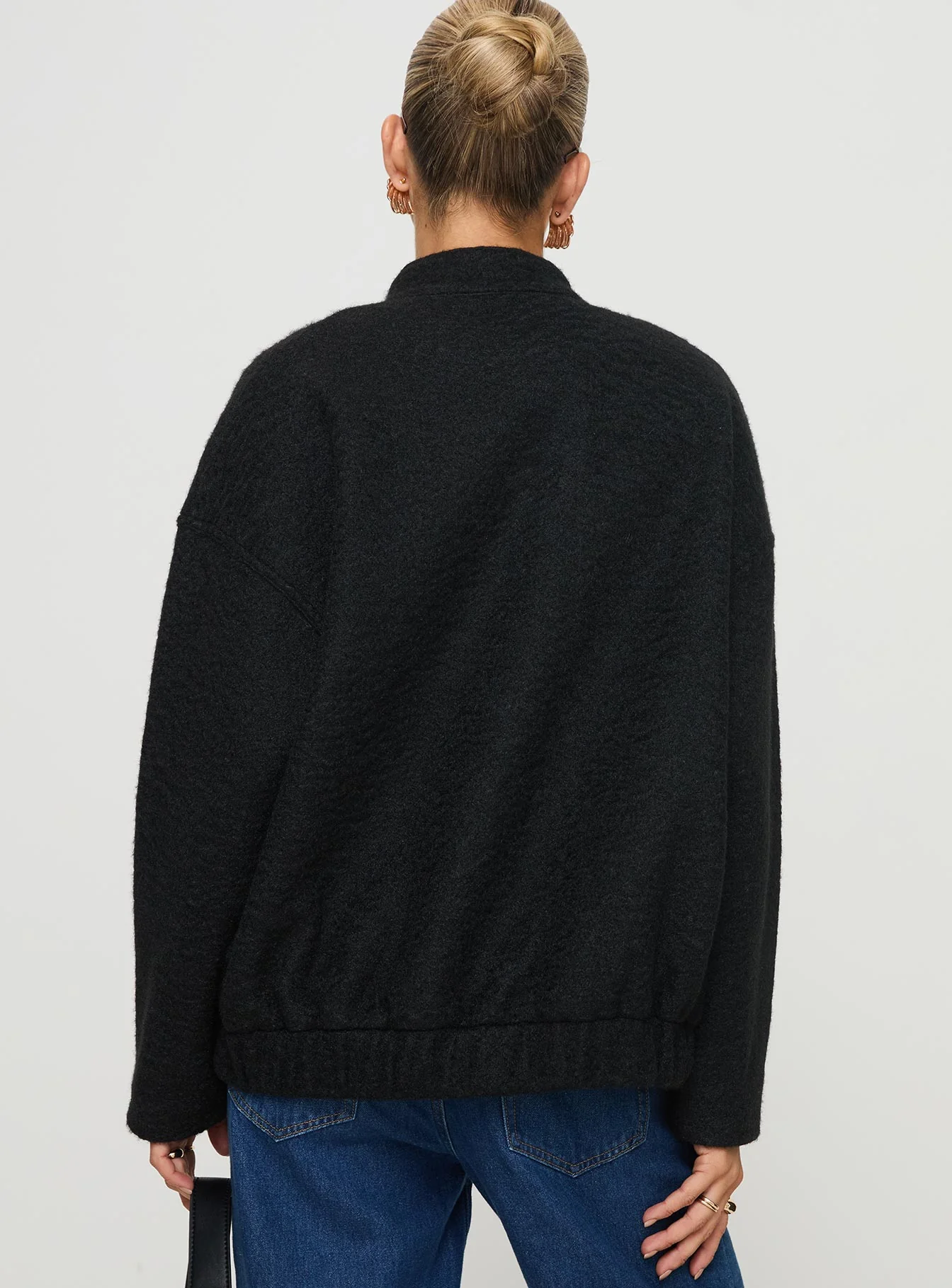 Stillar Bomber Jacket Black - Image 5