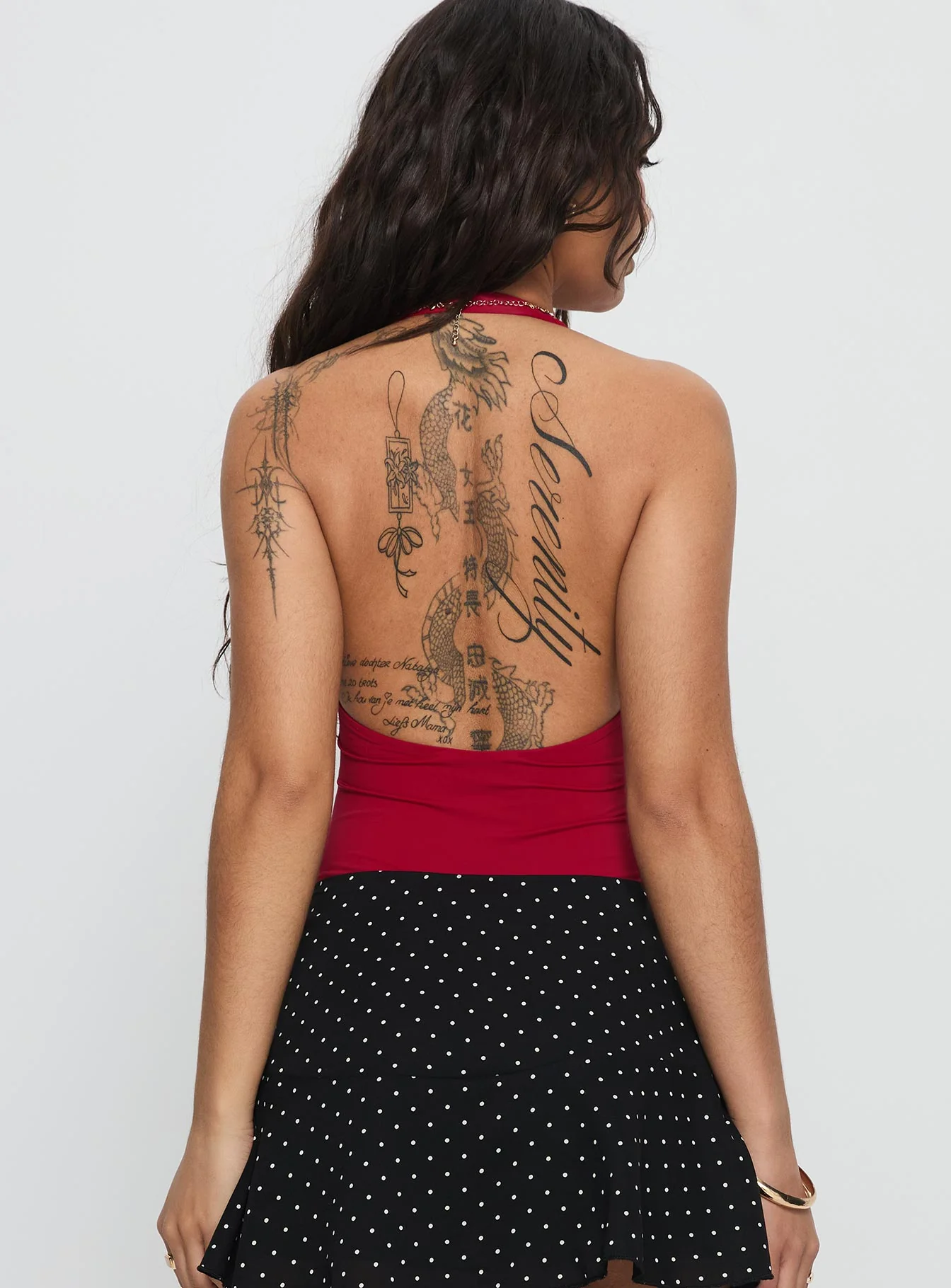 Sugarberry Cut Out Bodysuit Red - Image 5