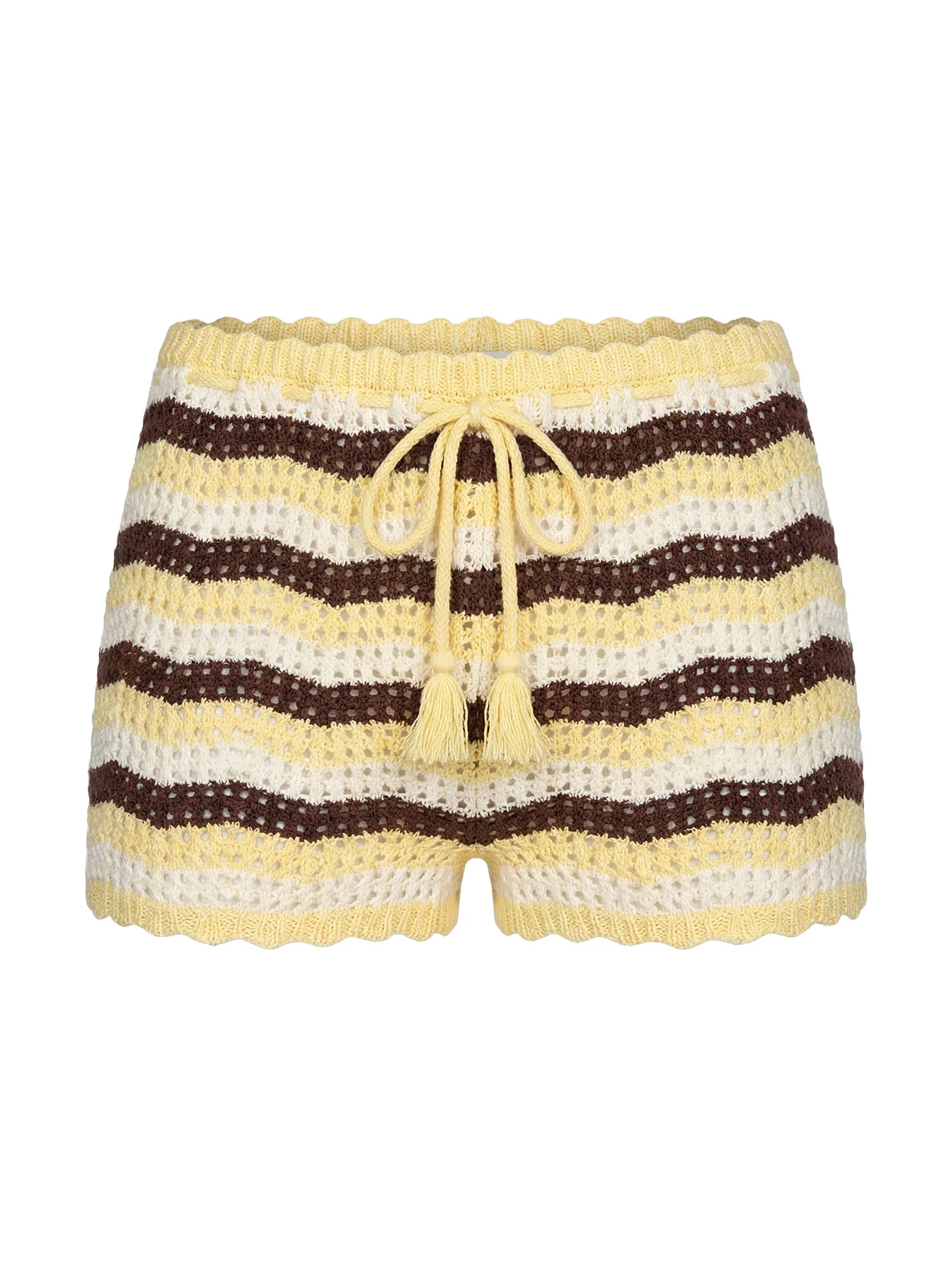 Summer Agenda Micro Swim Shorts Butter / Chocolate - Image 5