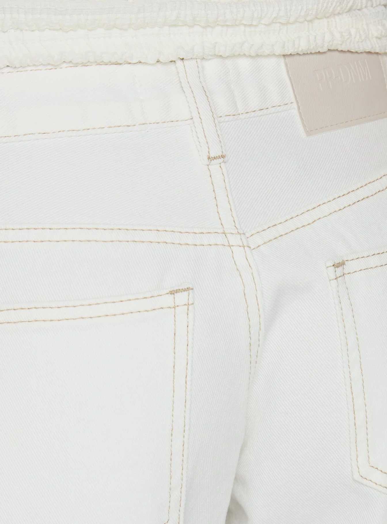 Supercut Low Rise Baggy Pleat Jeans Cream - Image 7