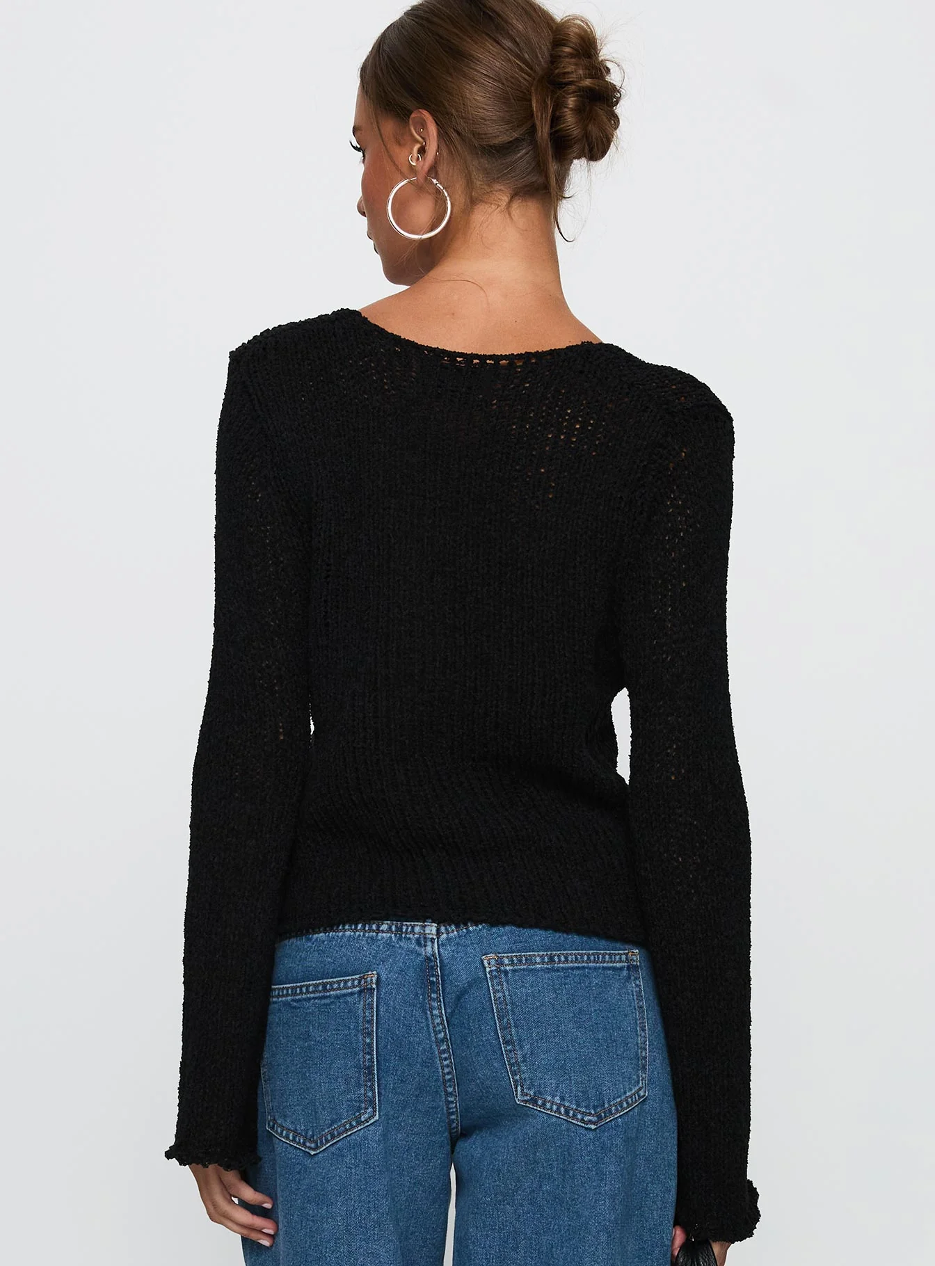 Swain Knit Cardigan Black - Image 4