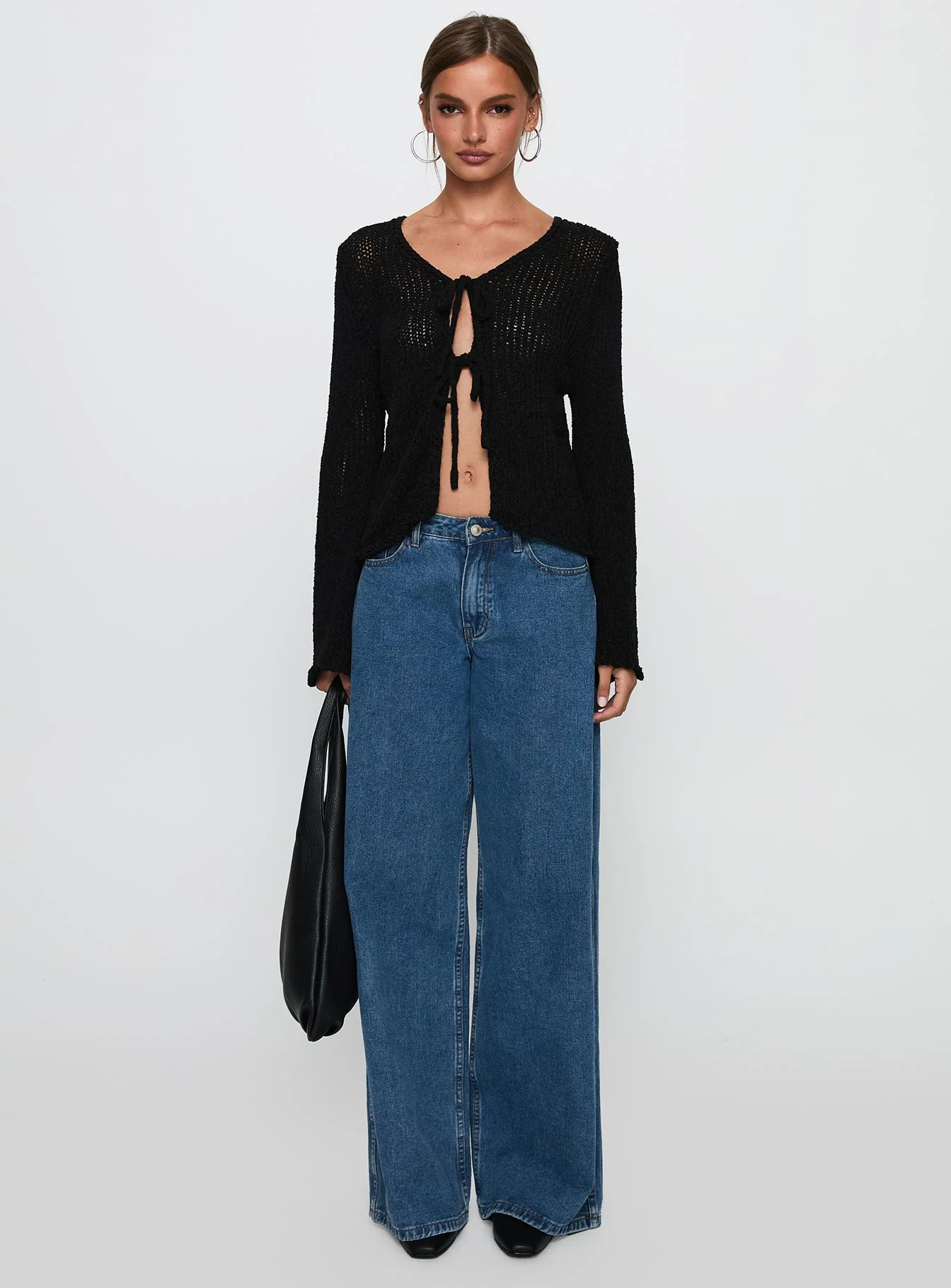 Swain Knit Cardigan Black - Image 6