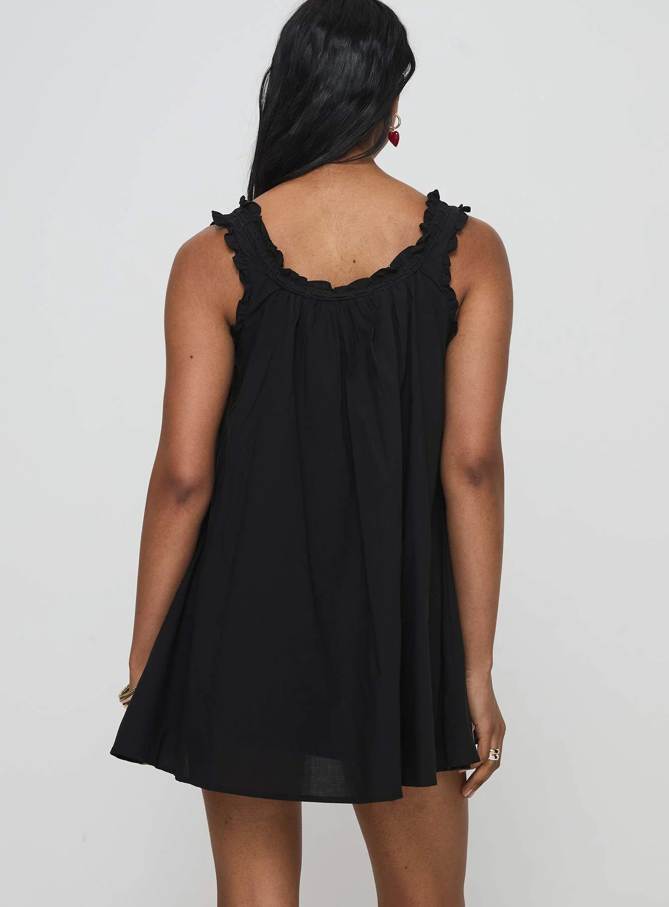 Swing Mini Dress Black Petite - Image 5