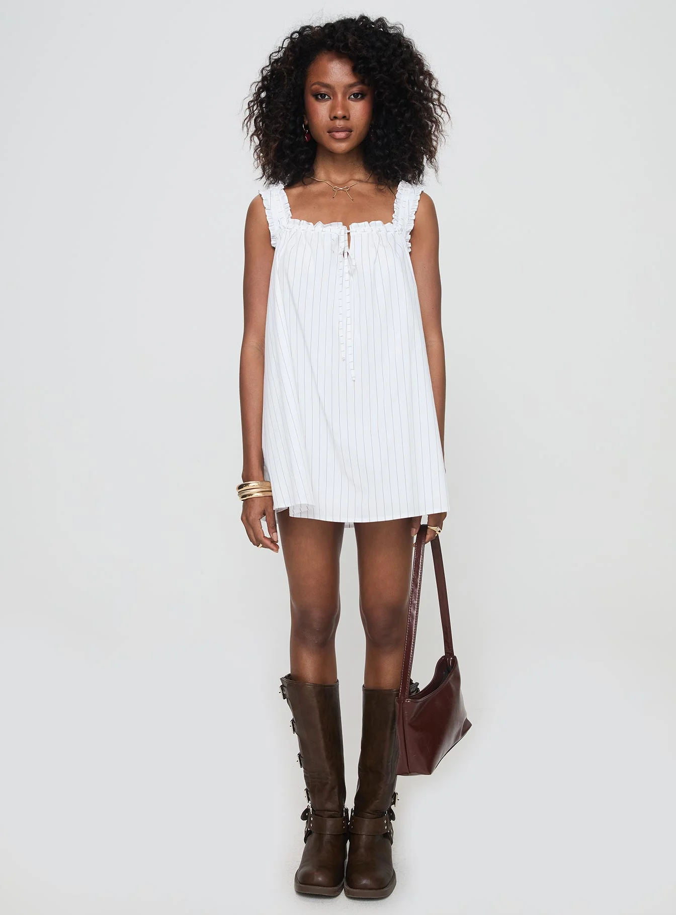 Swing Mini Dress Stripe - Image 7
