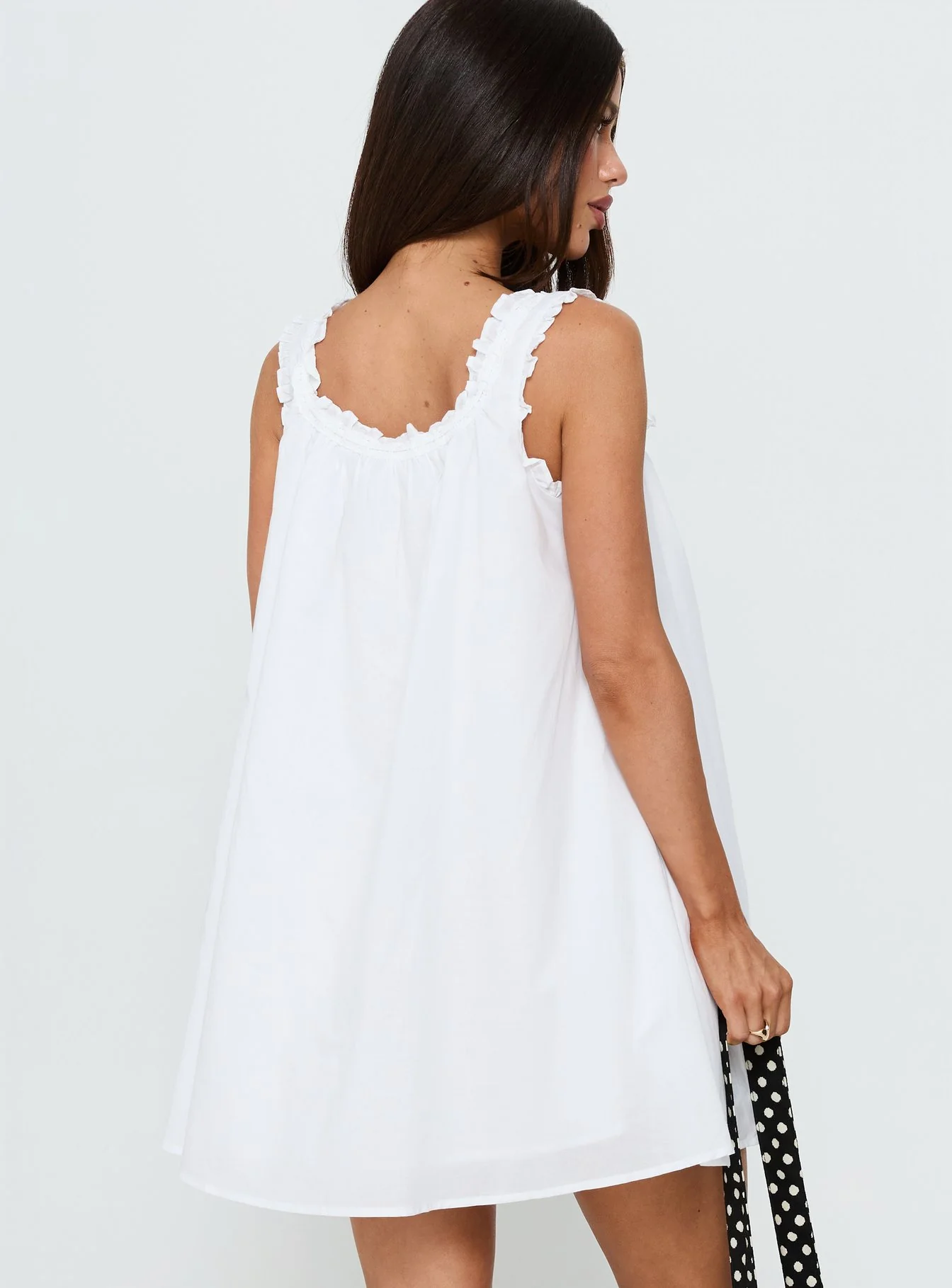 Swing Mini Dress White - Image 5