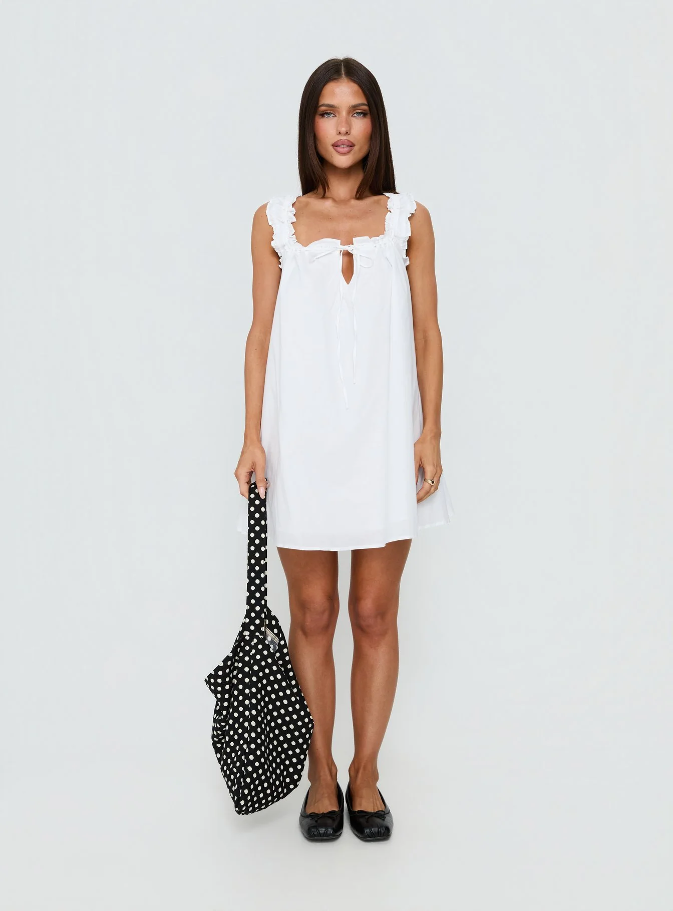 Swing Mini Dress White Tall - Image 8