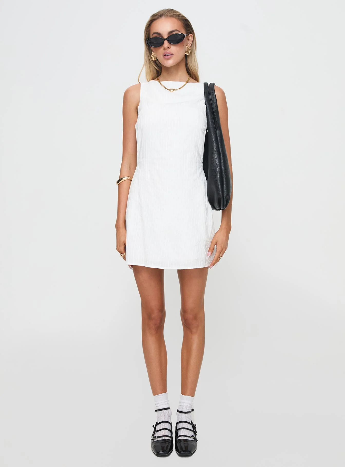 Swoon Mini Dress White - Image 7
