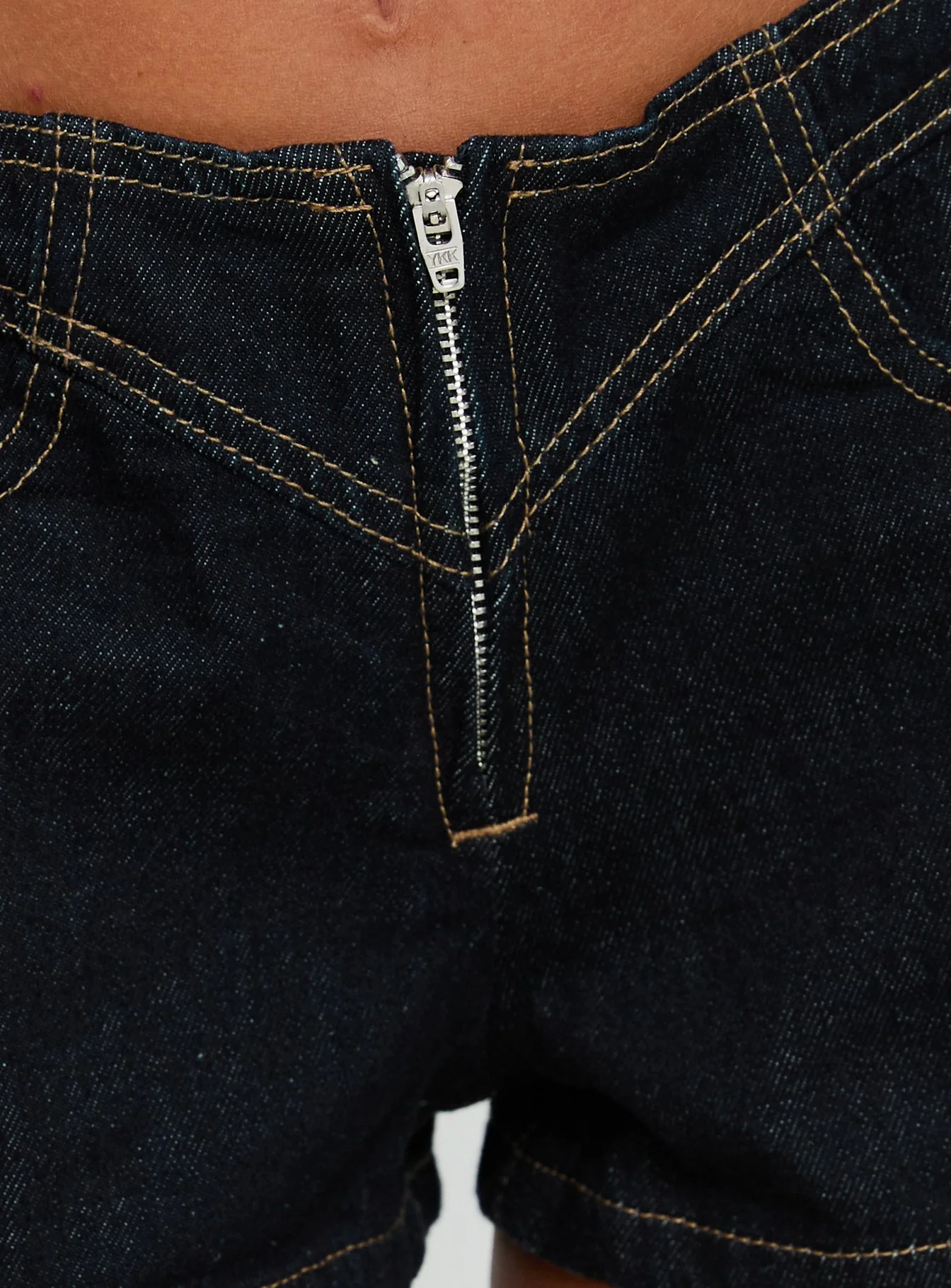 Tamarra Tie Up Micro Shorts Raw Denim - Image 6