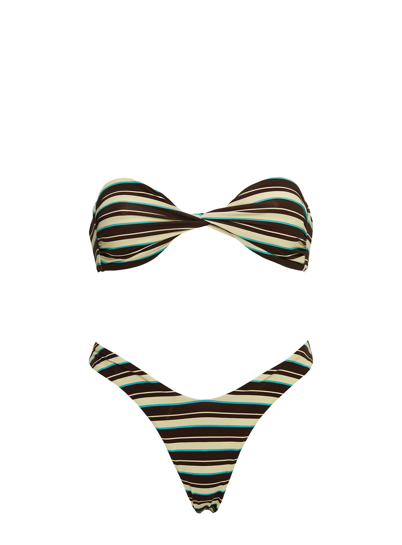 Tamrali Bikini Bottoms Brown Stripe - Image 5