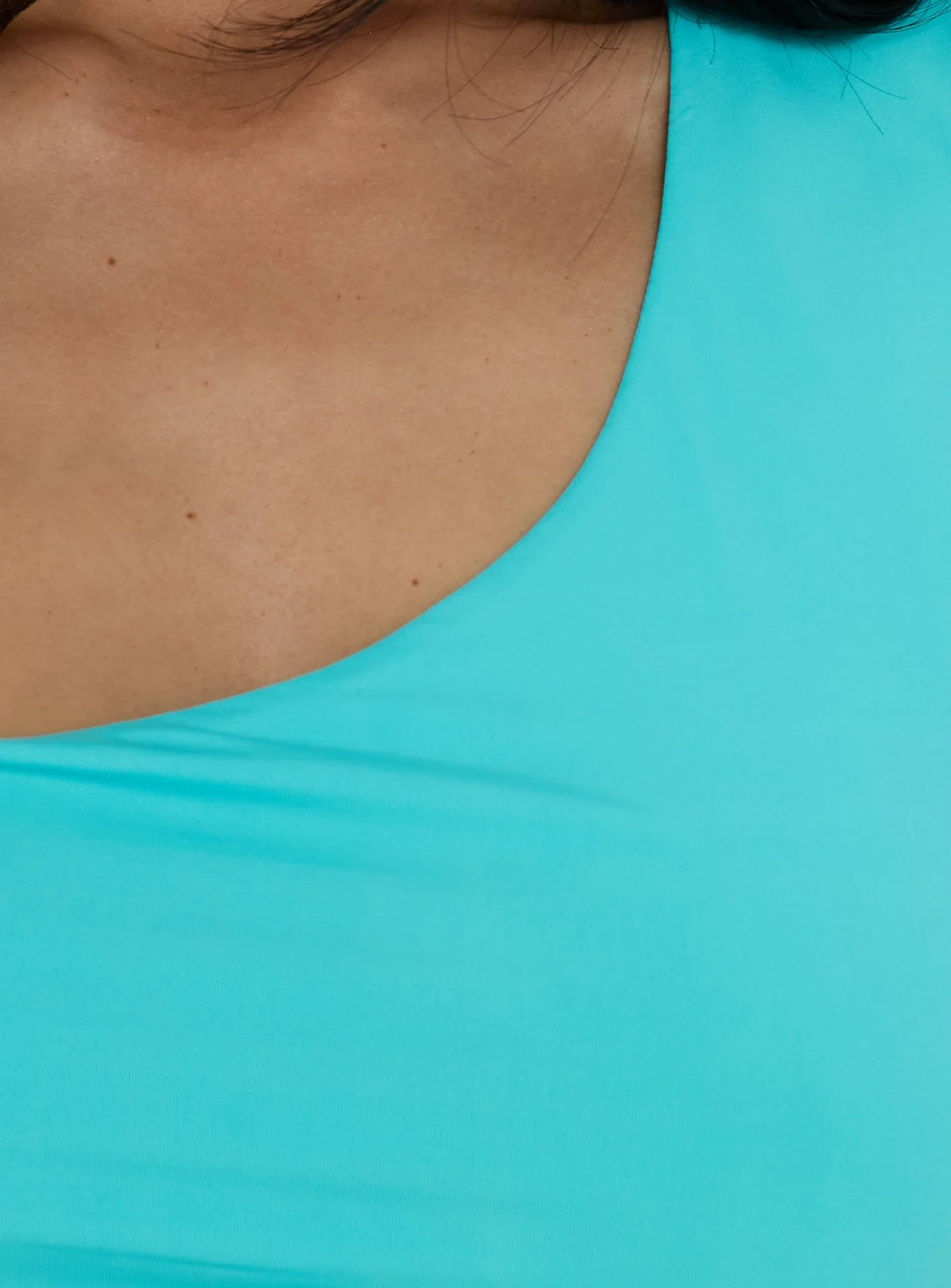 Tannen Cut Out Tank Top Cyan - Image 6