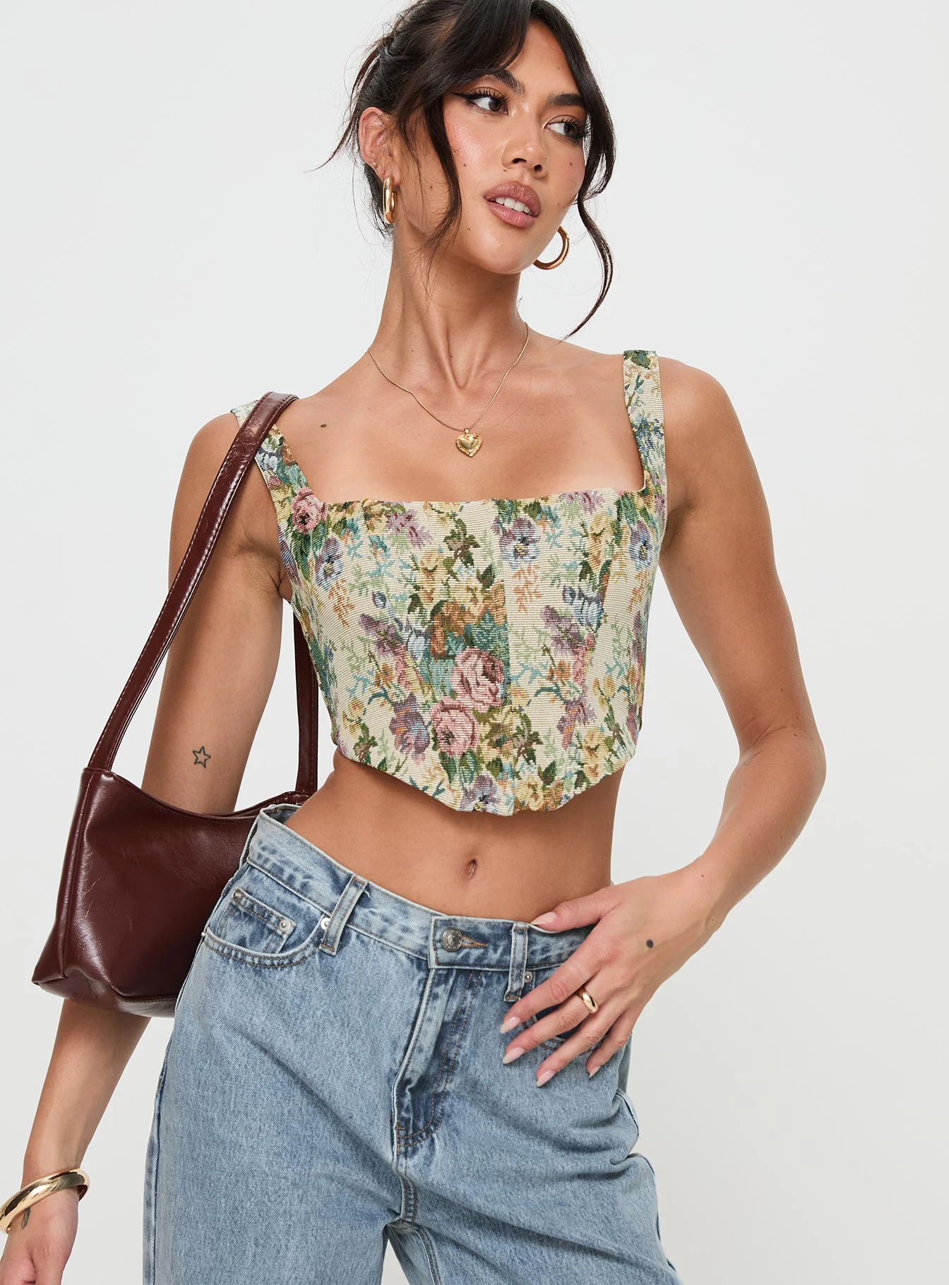 Tender Heart Corset Top Multi - Image 2