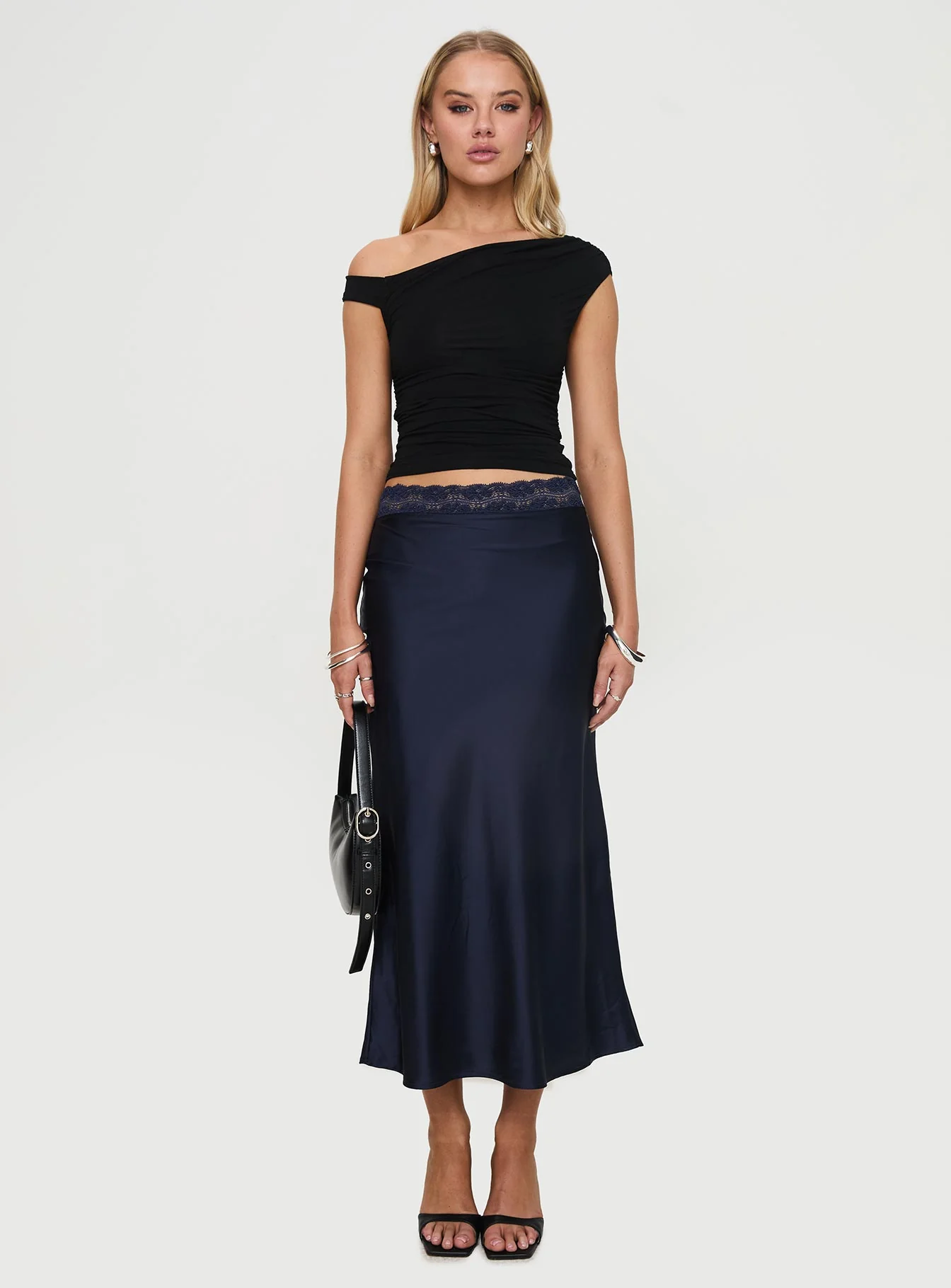 The Charmaine Maxi Skirt Navy - Image 7