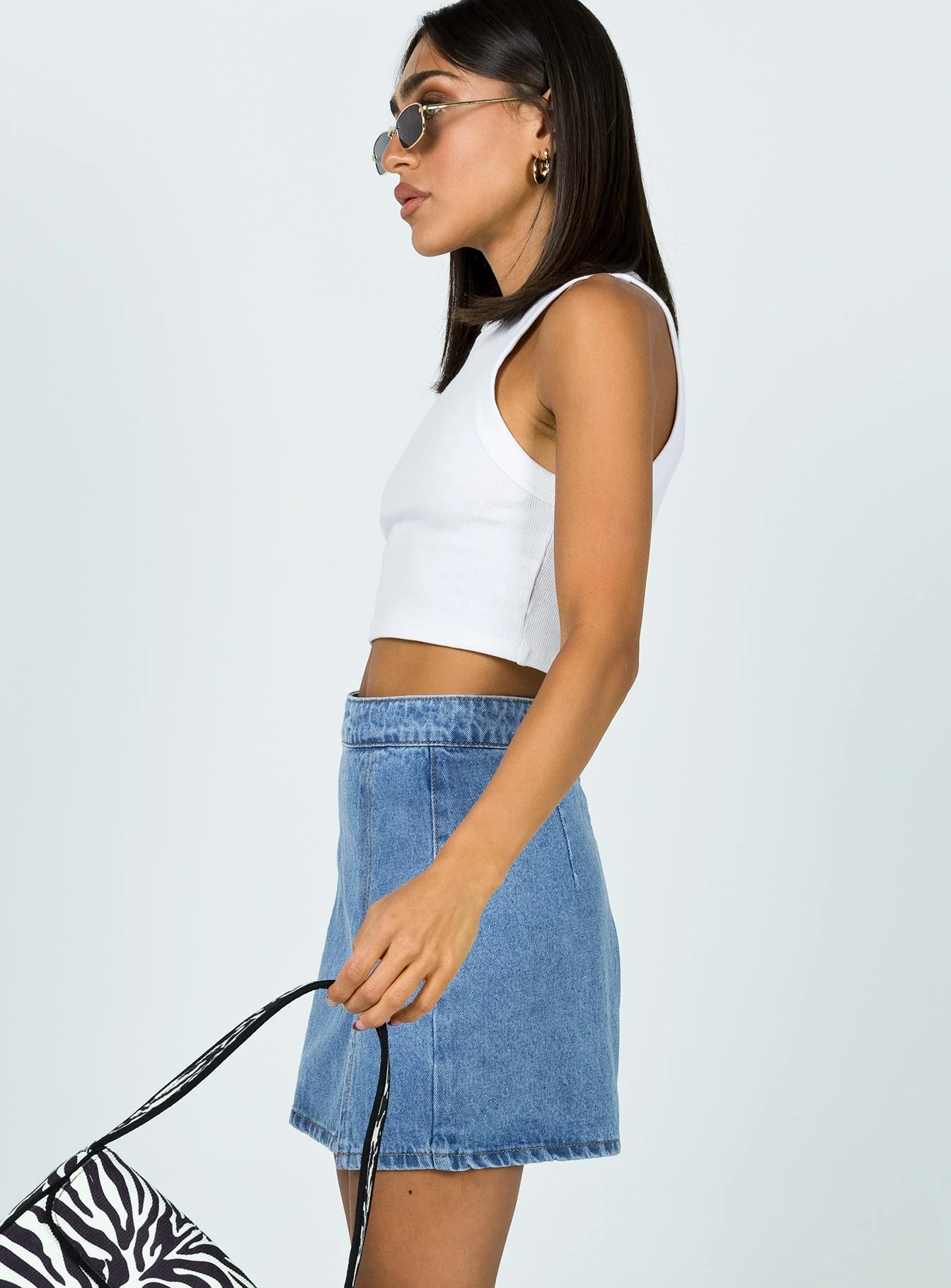 The Lola Mini Skirt Denim - Image 6