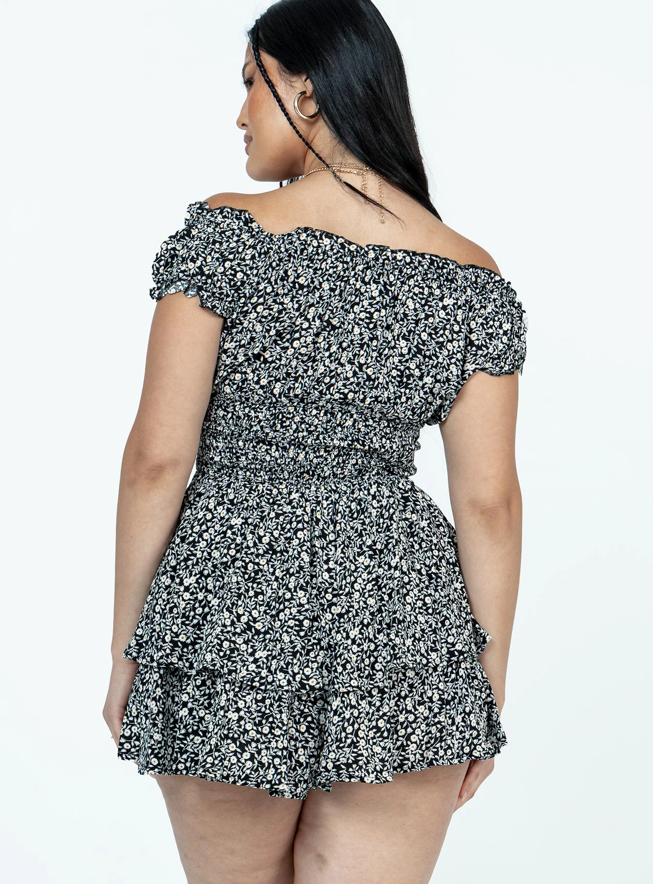 The Love Galore Romper Floral Black - Image 5
