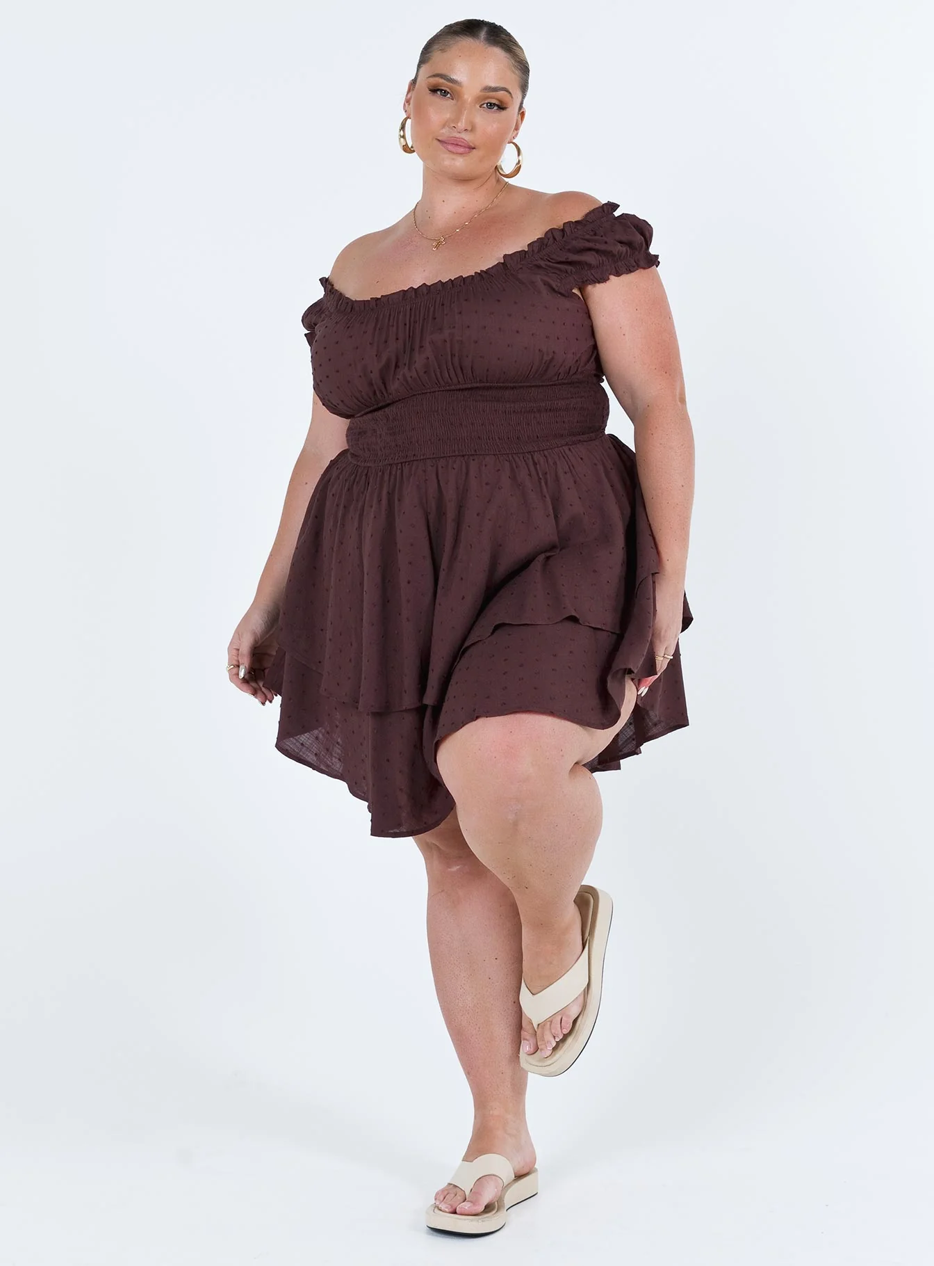 The Love Galore Romper Brown Curve - Image 6