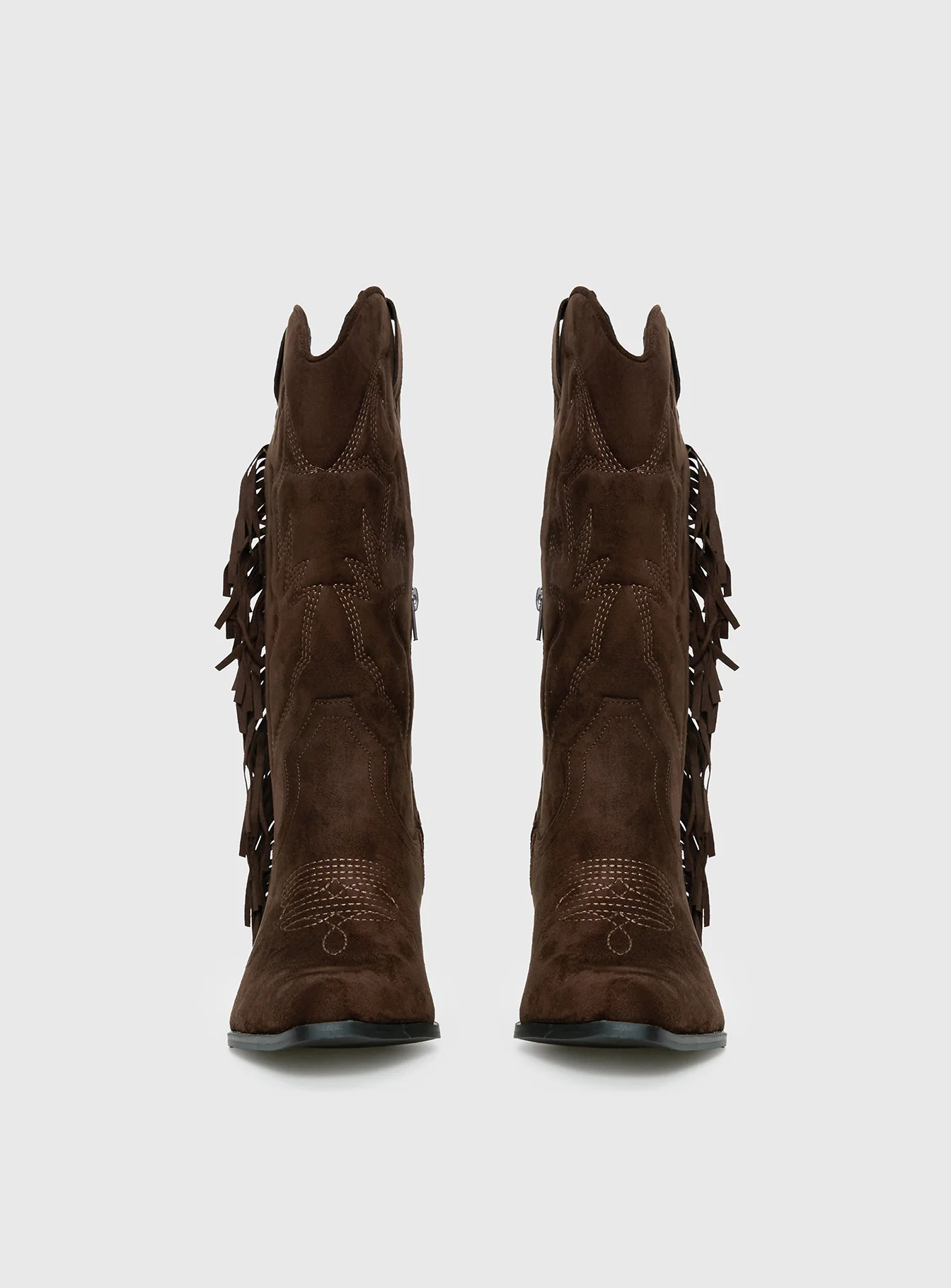 Therapy Chaos Cowboy Boots Brown - Image 3