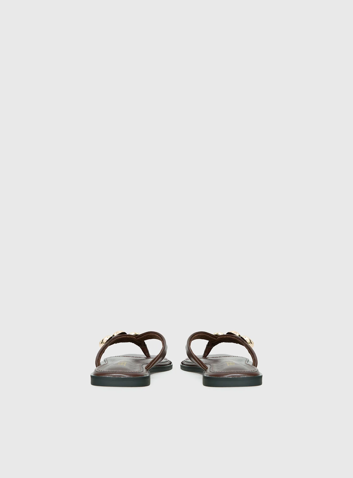 Therapy Guise Hardware Detail Sandals Brown / Gold - Image 4