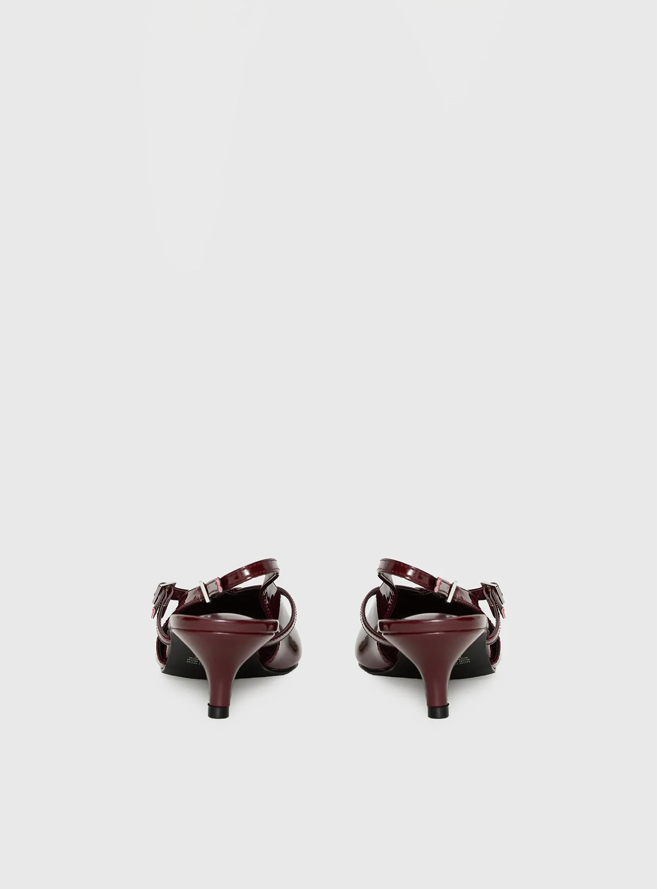 Therapy Irving Slingback Heels Burgundy - Image 5