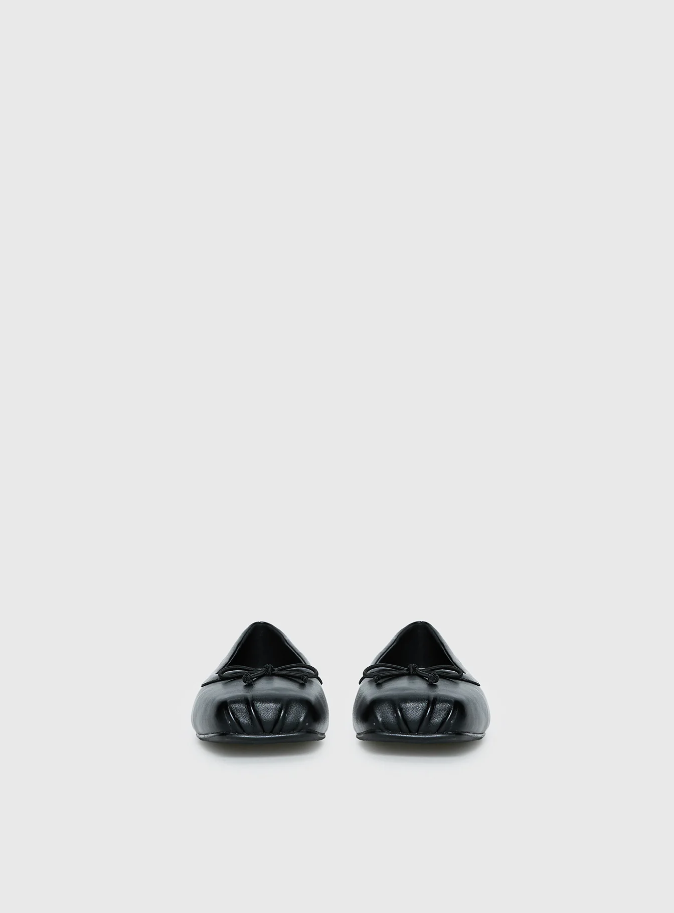 Therapy Laine Square Toe Ballet Flats Black - Image 3