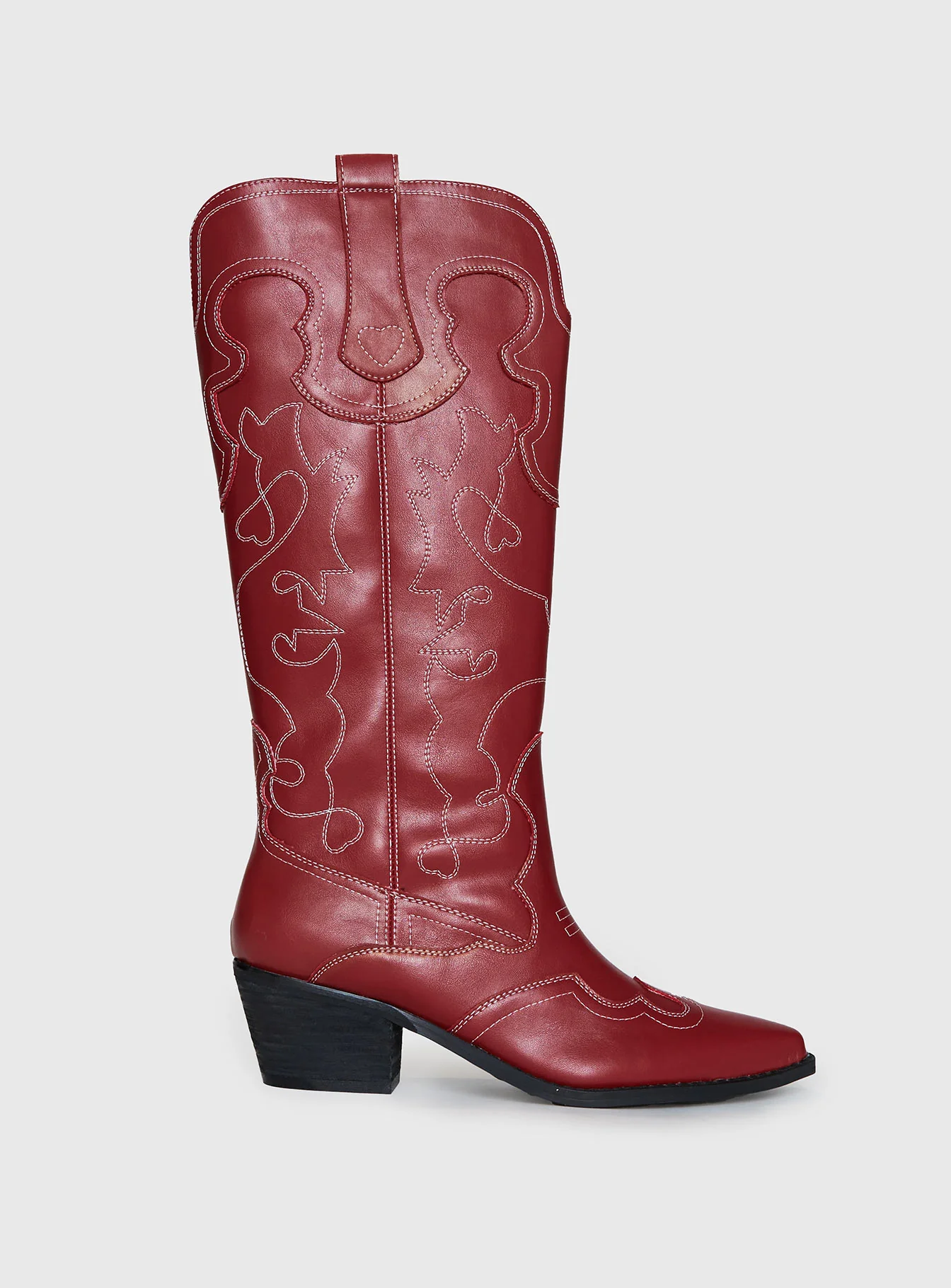 Therapy Malvin Cowboy Boots Cherry - Image 2