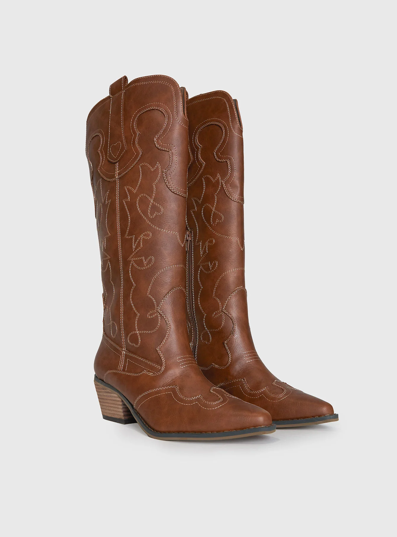 Therapy Malvin Cowboy Boots Tan - Image 2