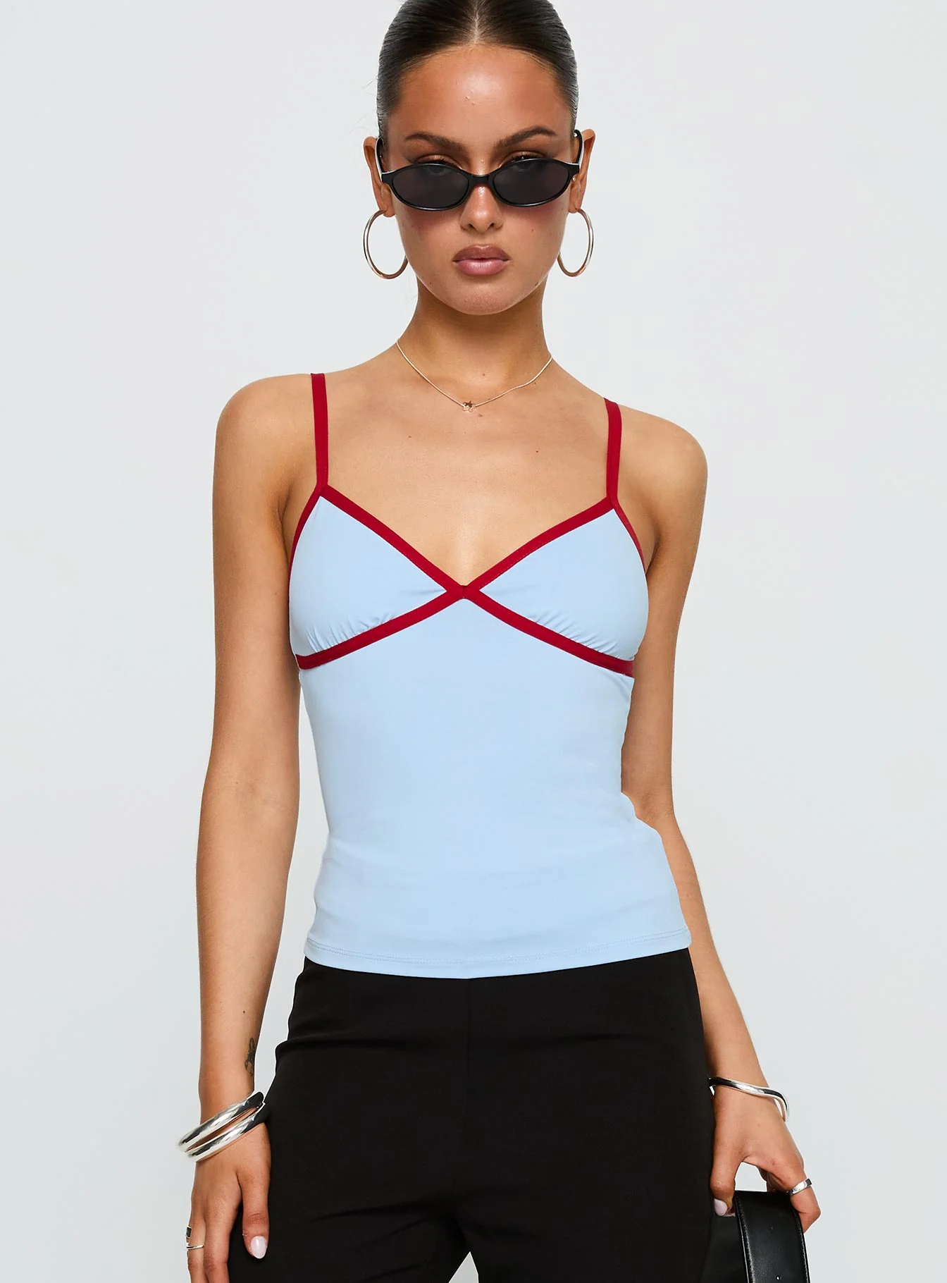 Tiera Top Blue / Red - Image 2
