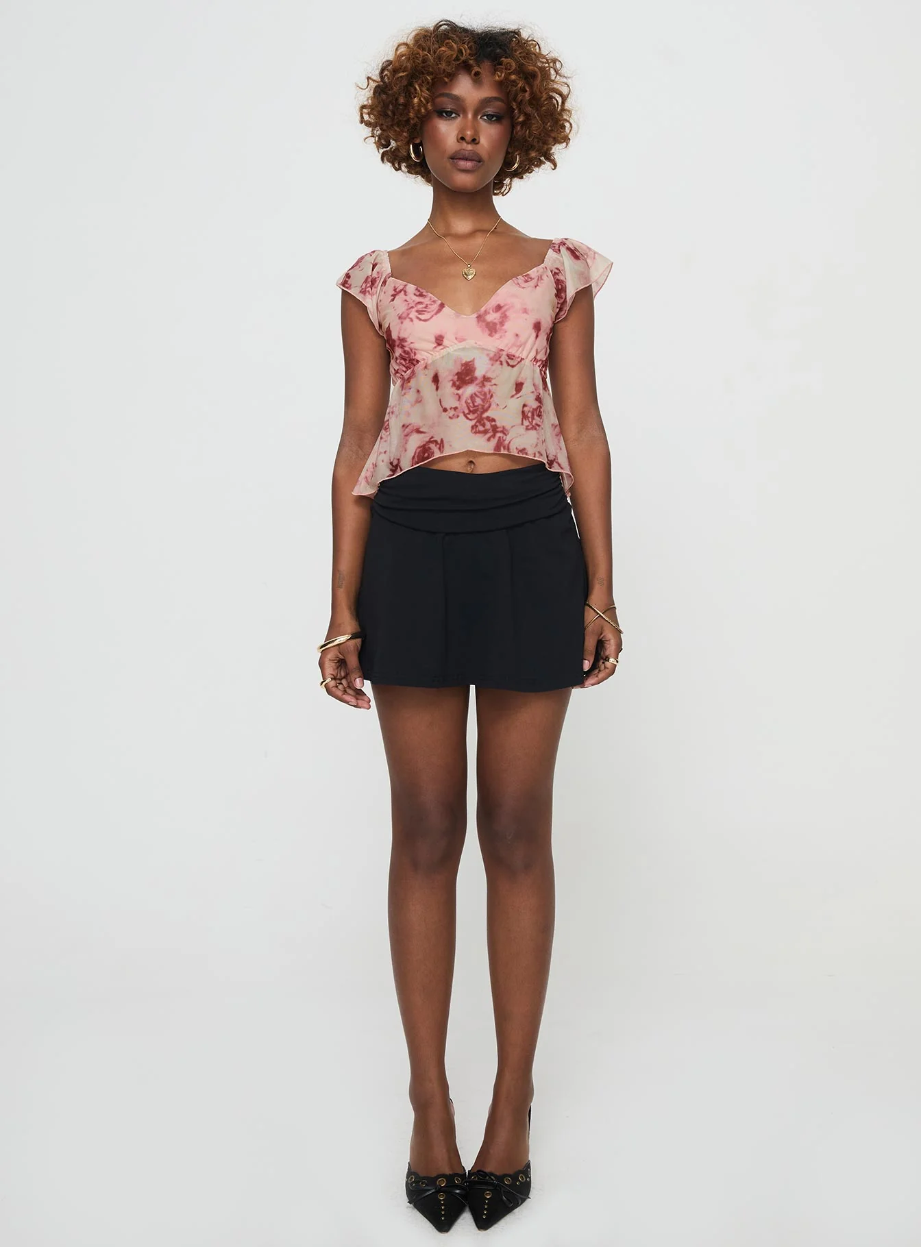Time After Top Pink Floral - Image 7