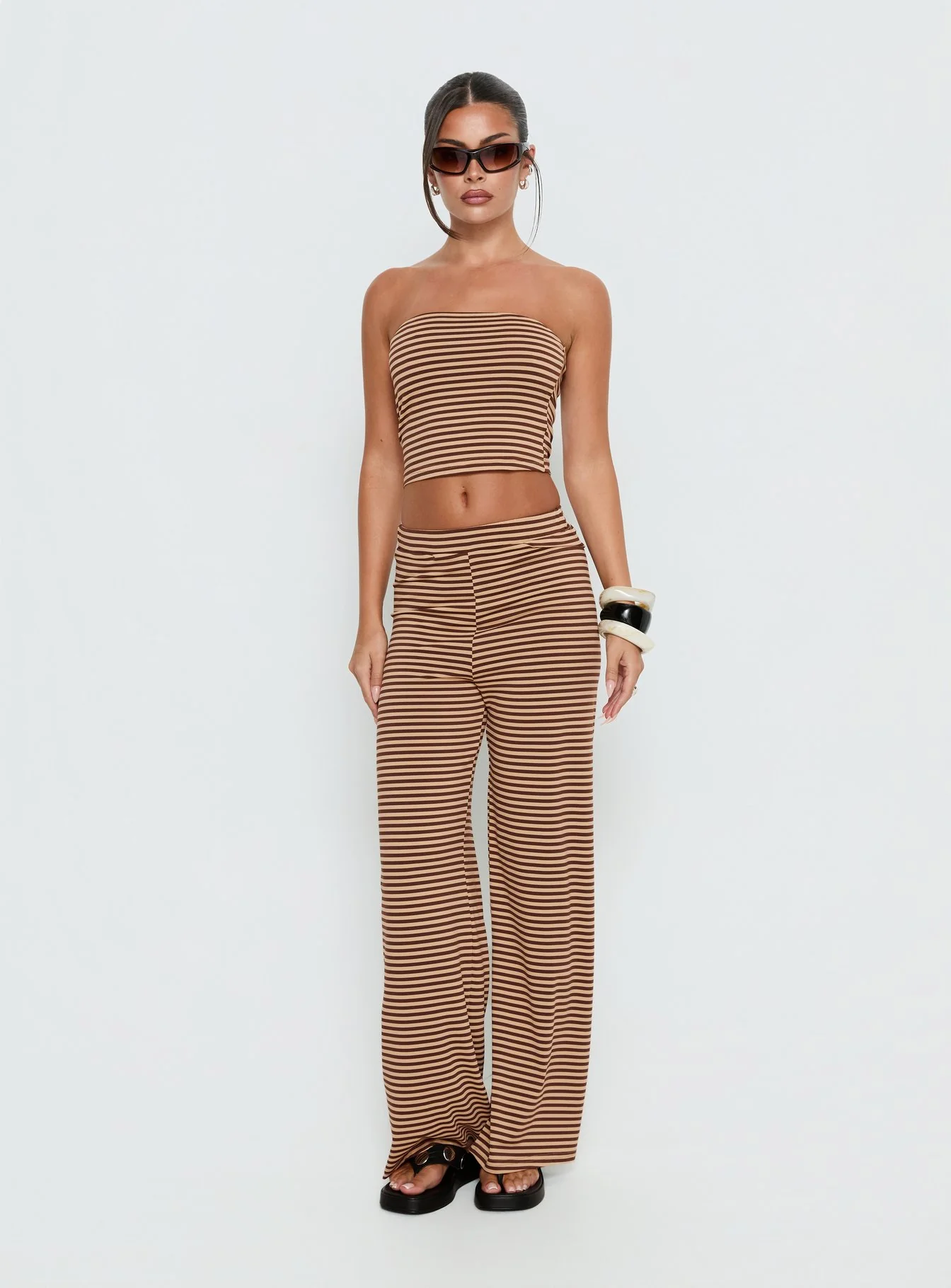 Timora Pants Brown Stripe - Image 3