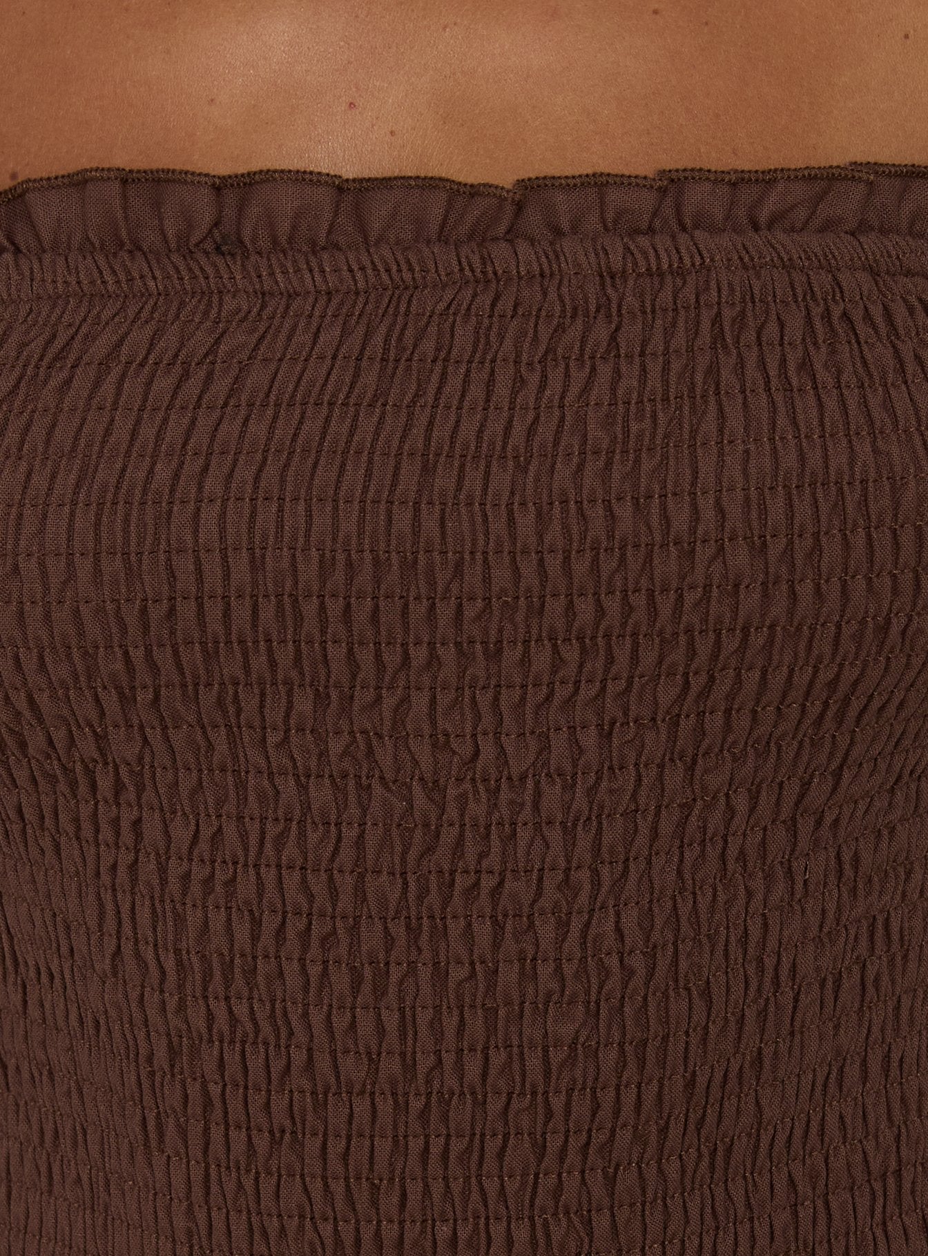 Tinsie Strapless Maxi Dress Chocolate Brown - Image 5
