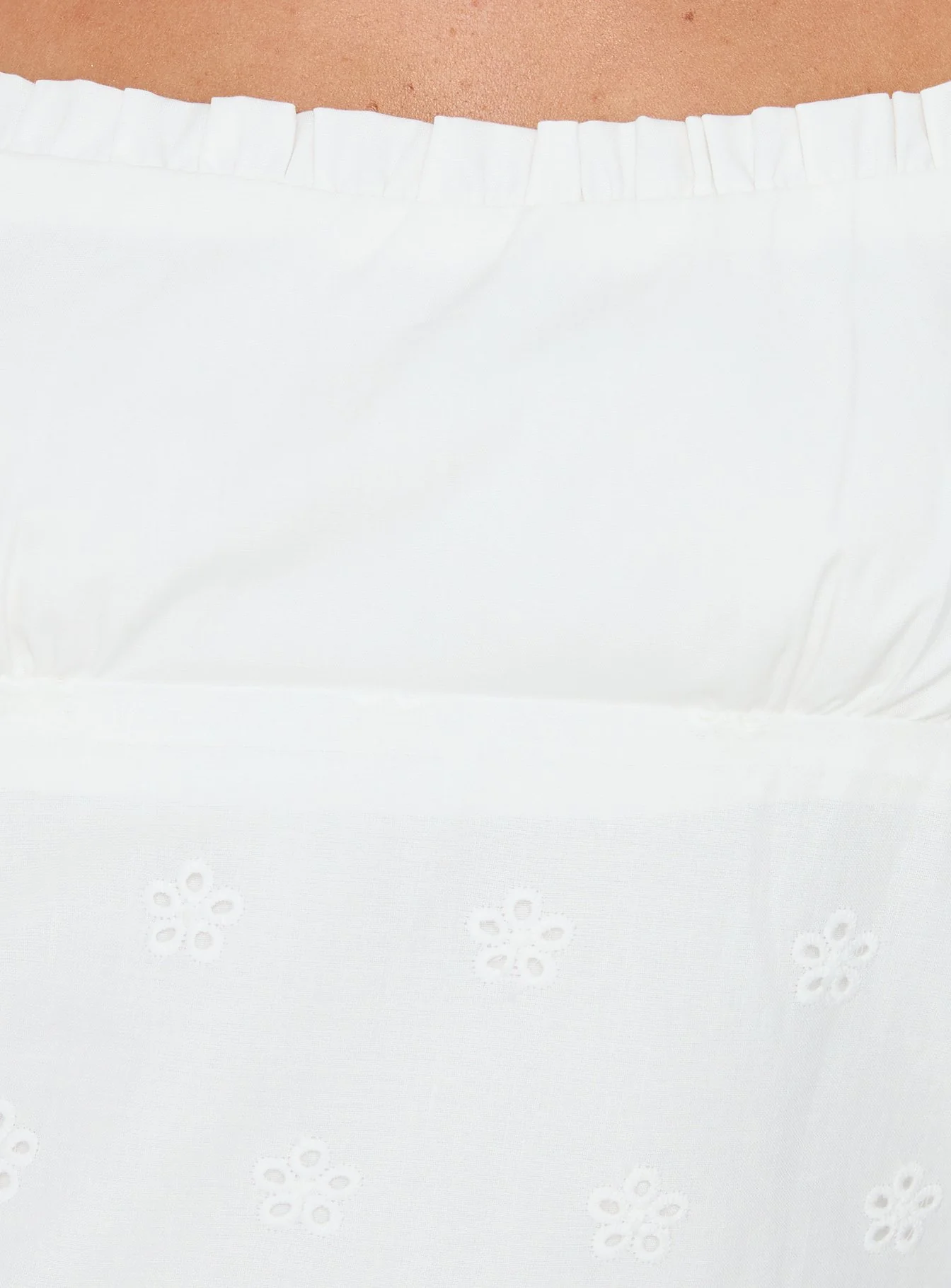 Tiriah Embroidered Cami Top White - Image 6