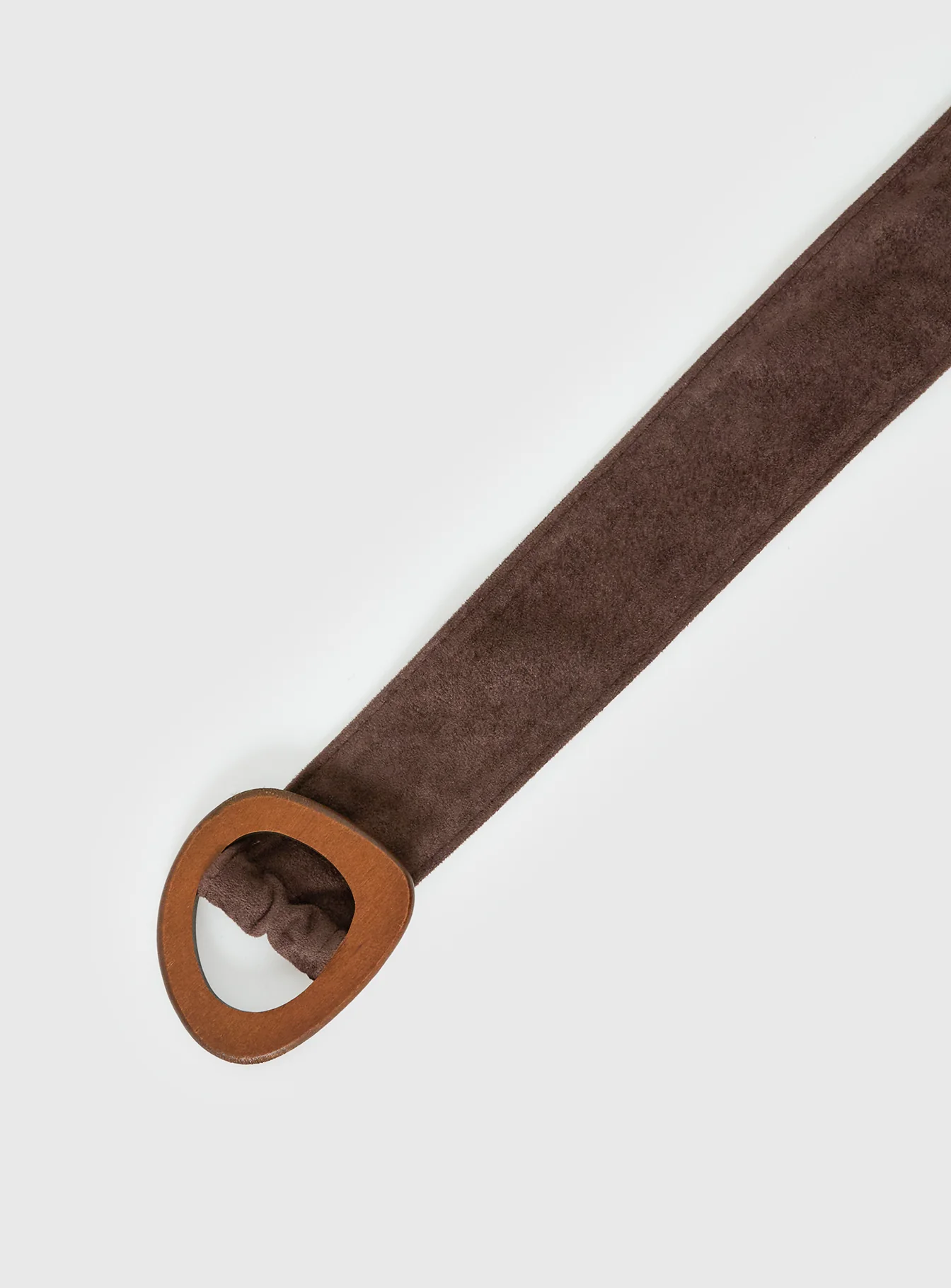 Toluca Faux Suede Belt Chocolate - Image 3